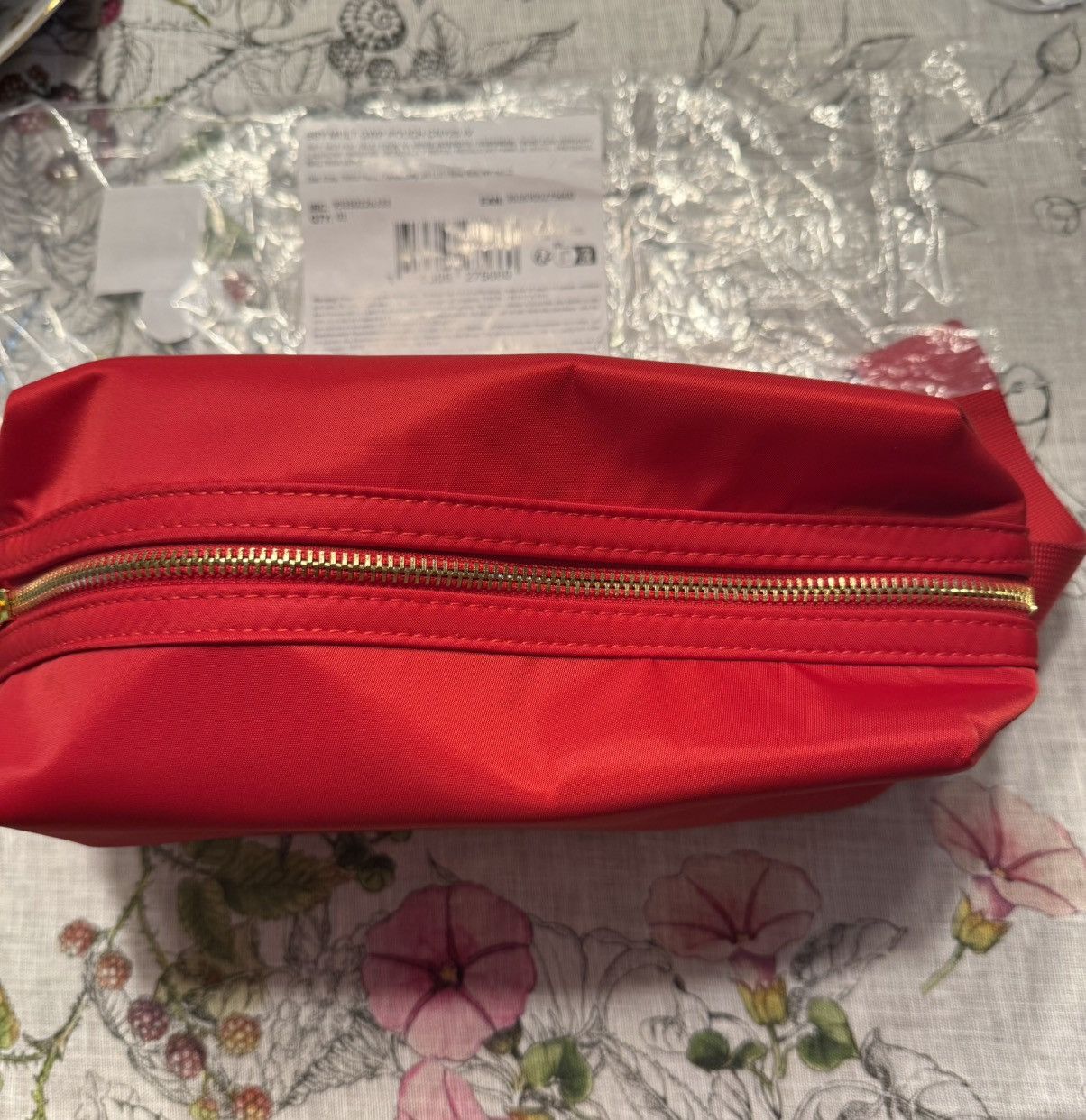 Burberry GWP Red Burberry Cosmetic Pouch Size ONE SIZE - 1 Thumbnail