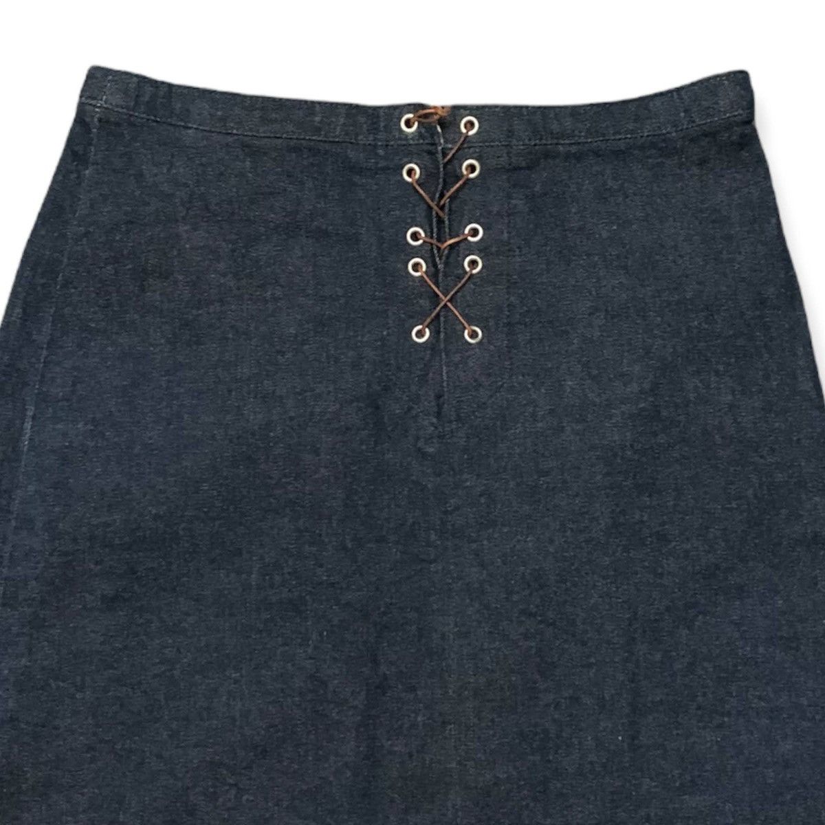Burberry Vtg Burberry Blue Label Indigo Denim Mini Skirt W24x16 Size 24" / US 00 / IT 34 - 3 Thumbnail