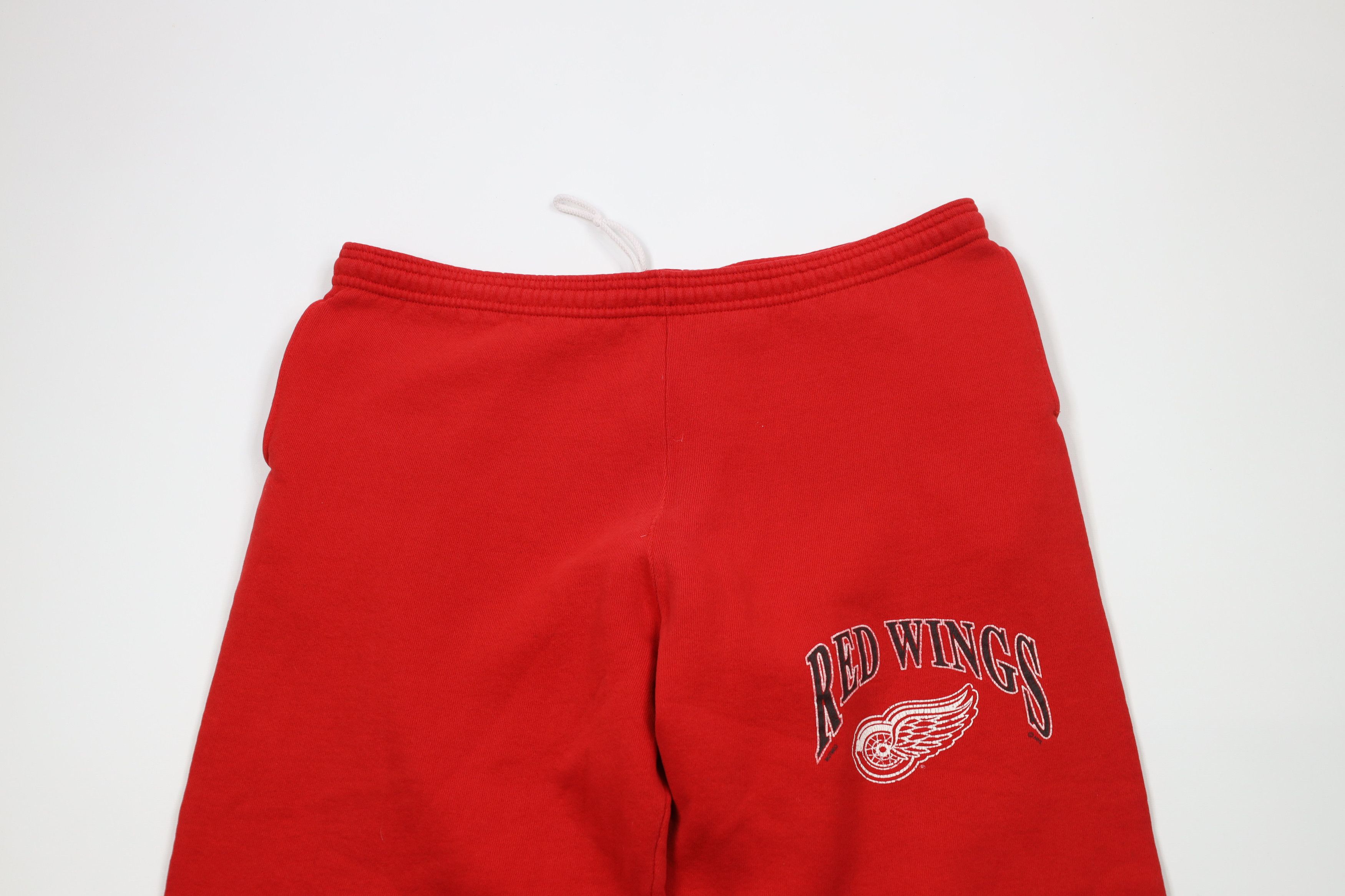 Vintage Vintage 90s Detroit Red Wings Hockey Sweatpants Joggers USA Size US 34 / EU 50 - 2 Thumbnail