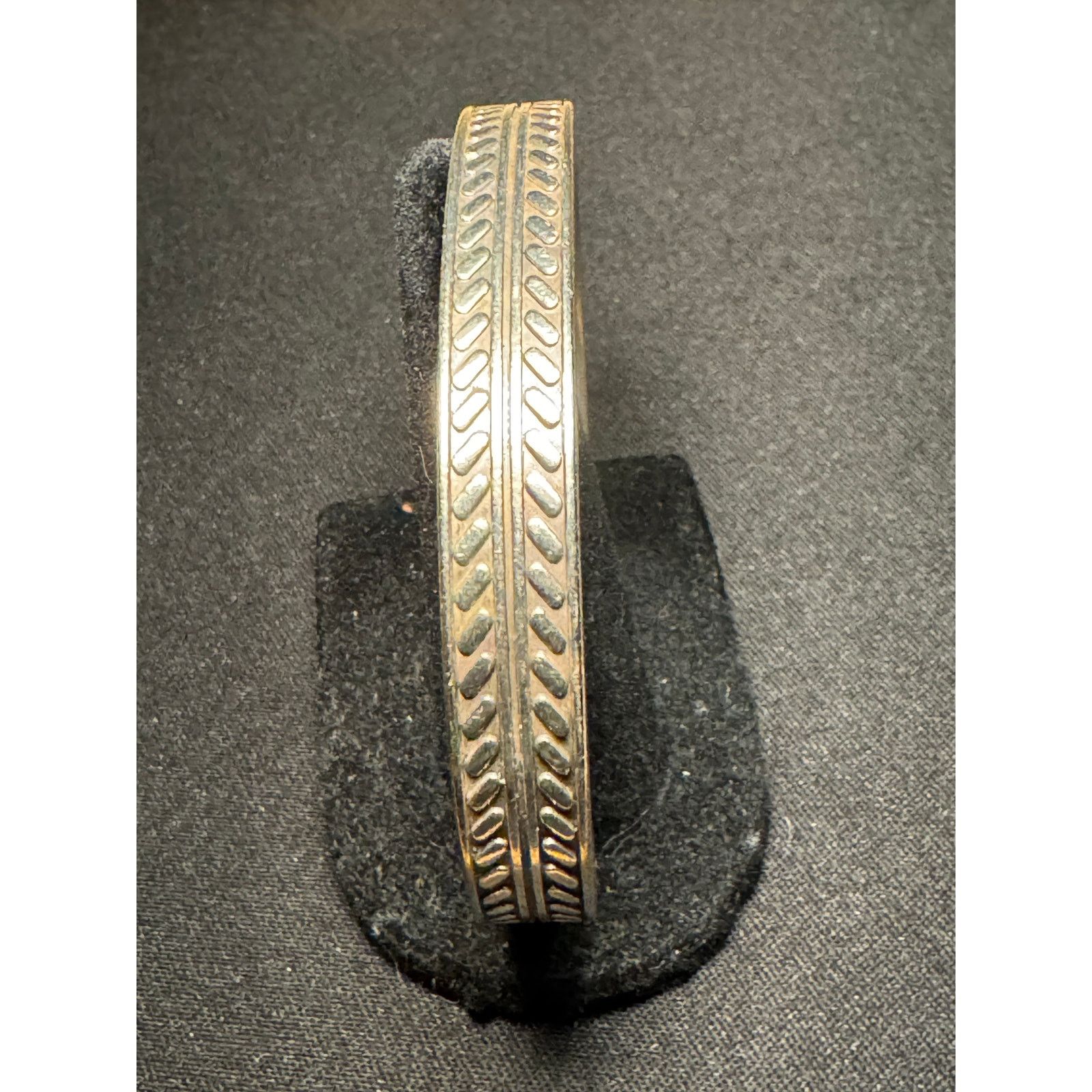 Other Vintage 925 Silver 25g Braided Cuff Bracelet Wheat Design Size ONE SIZE - 1 Thumbnail
