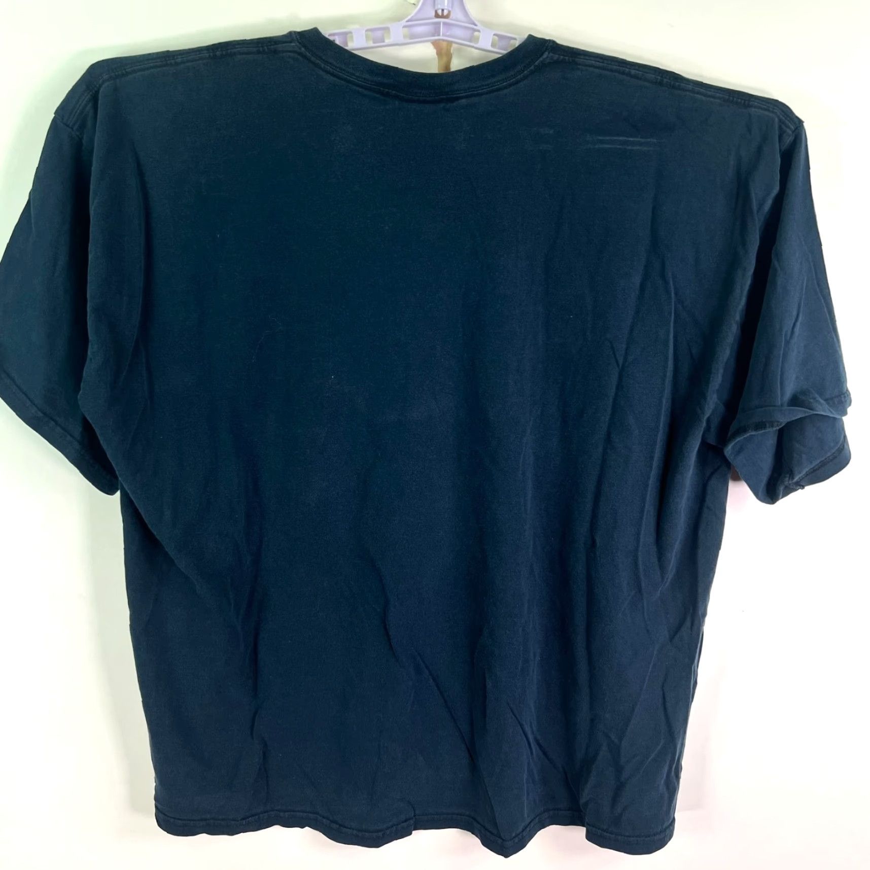 Gildan Gildan Skull Wings Tribal T-Shirt Mens 2XL Blue Graphic Print Crew Neck Short Sleeve Preshrunk Cotton Size US XXL / EU 58 / 5 - 7 Thumbnail