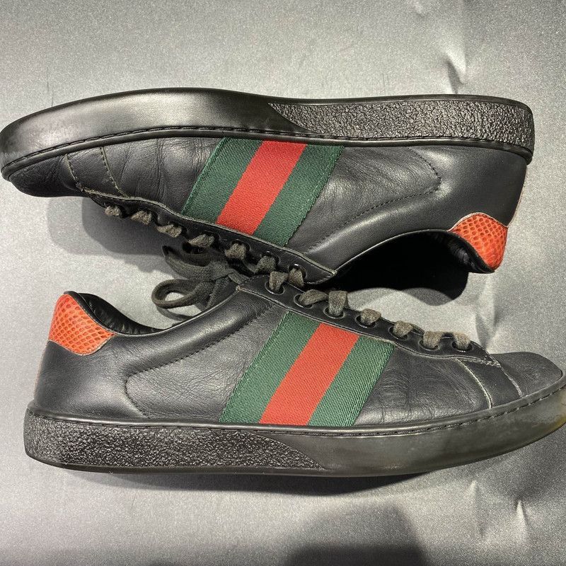 Gucci Gucci Ace Stripe Low-Top Sneakers for Men Size US 7.5 / EU 40-41 - 7 Thumbnail