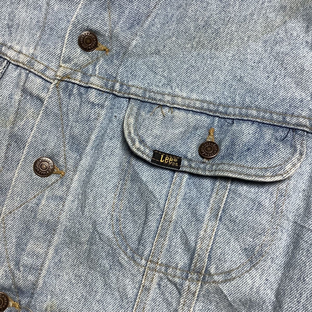 Lee × Vintage 90s Vintage Lee Blue Denim Jacket Size US XL / EU 56 / 4 - 3 Thumbnail