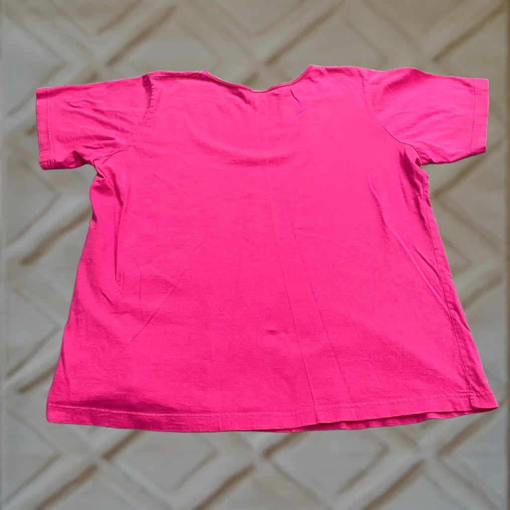 Essentials All American Comfort T-Shirt Womens 2X Pink Cotton Crew Neck Basic Tee Size XXL / US 16-18 / IT 52-54 - 1 Thumbnail