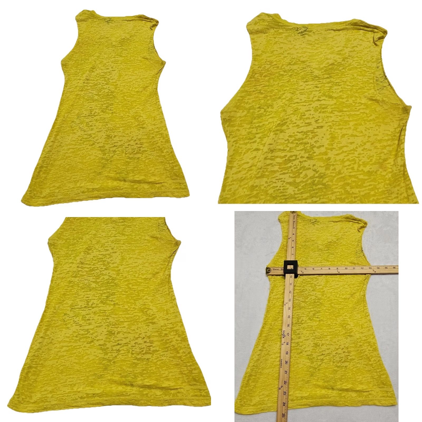 Vintage VINTAGE Sweet Girl Yellow Cross Graphic Rhinestone Womens Medium Tank Top Sleeveless Grunge Y2K Casual Womens Size M / US 6-8 / IT 42-44 - 8 Thumbnail
