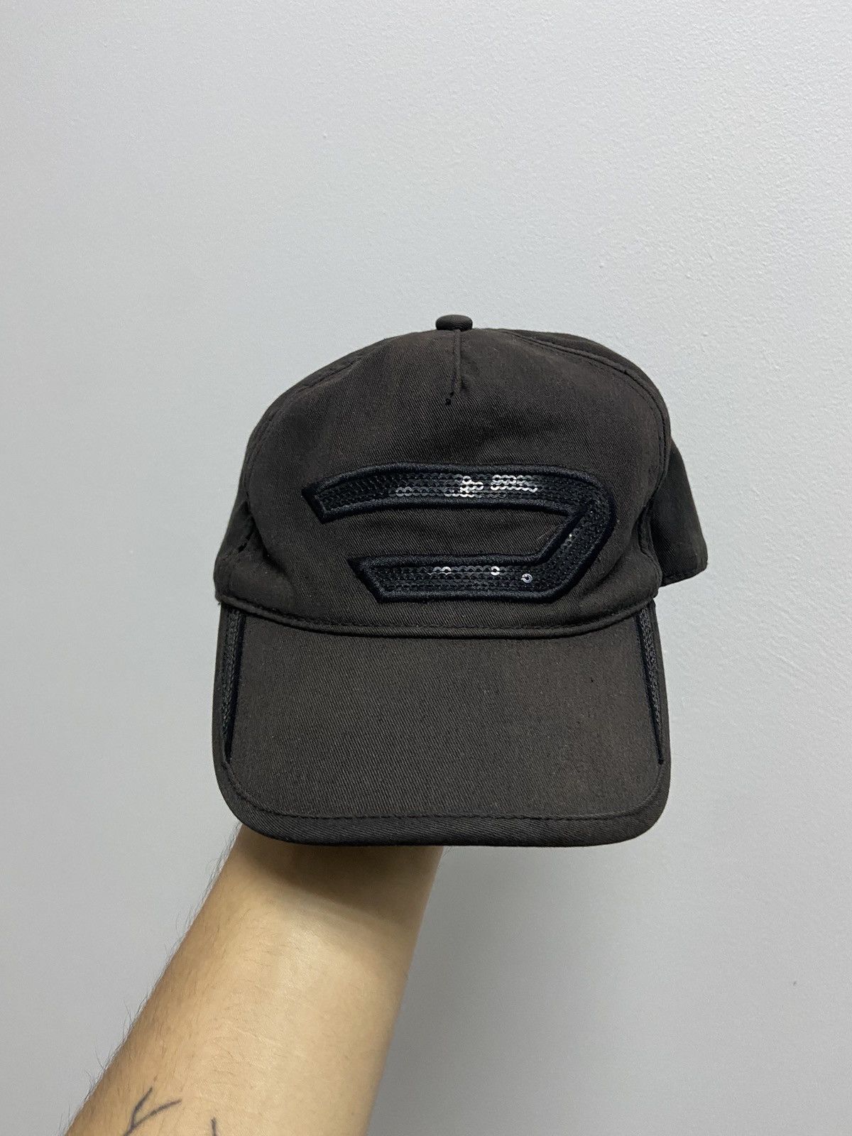 Diesel × Vintage Diesel D Cap Vintage Big Logo Avant Garde Y2K Skate Size ONE SIZE - 2 Thumbnail