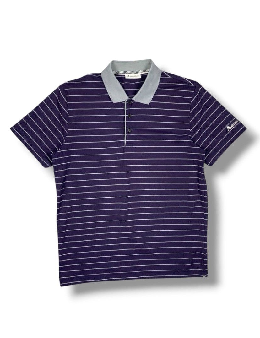 Aquascutum Vintage Aquascutum Designer Striped Polo Shirt Size US M / EU 48-50 / 2 - 1 Thumbnail