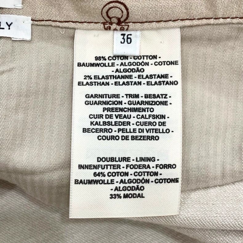 Hermes Hermes Logo Print Beige Mini Skirt-2506 Size 35" - 7 Thumbnail