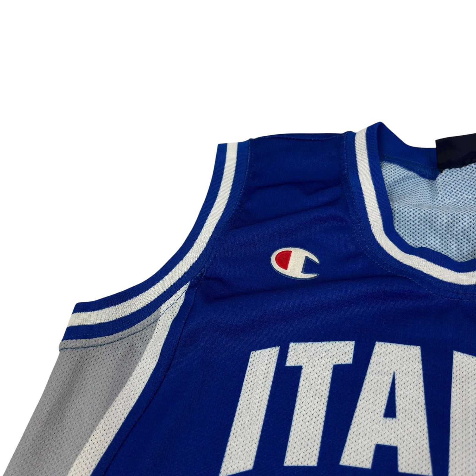 Champion Champion Men's Blue Gray Italy Basketball Jersey Large Size US L / EU 52-54 / 3 - 3 Thumbnail