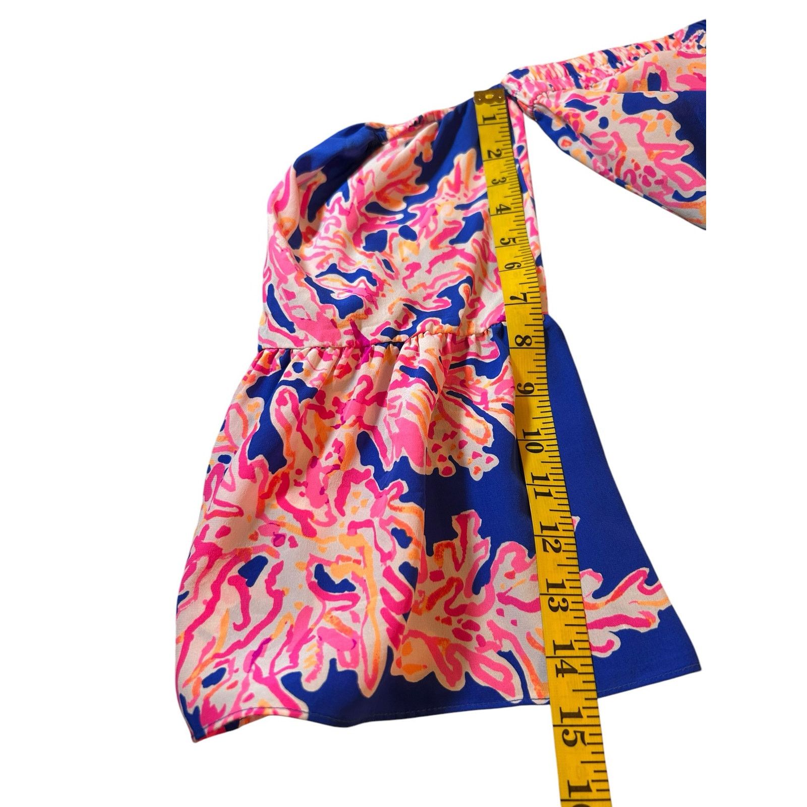 Lilly Pulitzer Lilly Pulitzer Sanilla Off The Shoulder Silk Dress- Size S Size S / US 4 / IT 40 - 5 Thumbnail