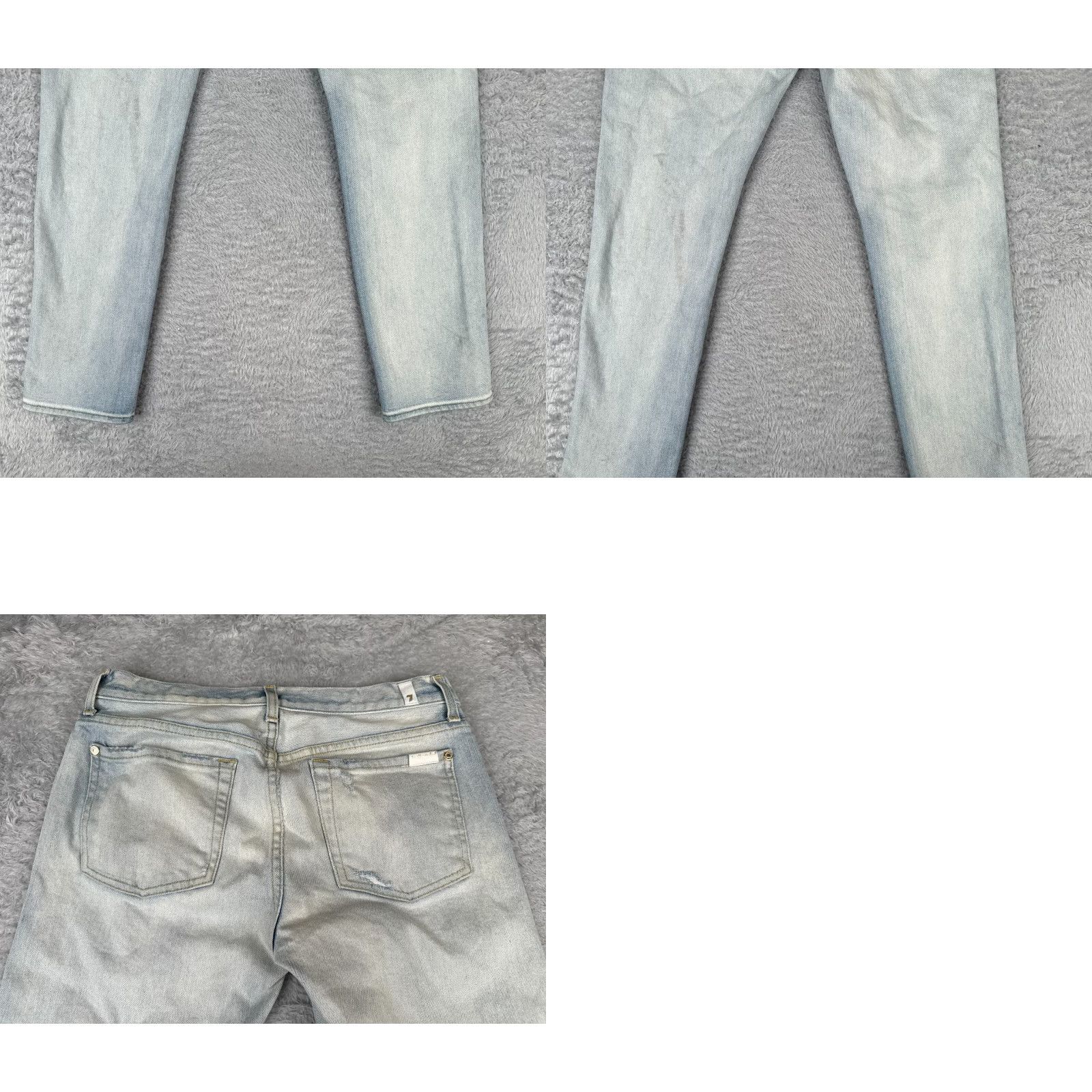 7 For All Mankind 7 For All Mankind Jeans Womens 28 Blue Denim Relaxed Skinny Bleached 28x29 28 Inseam 5-Pocket Logo Embroidered Distressed Comfort Stretch Size 28" / US 6 / IT 42 - 10 Thumbnail