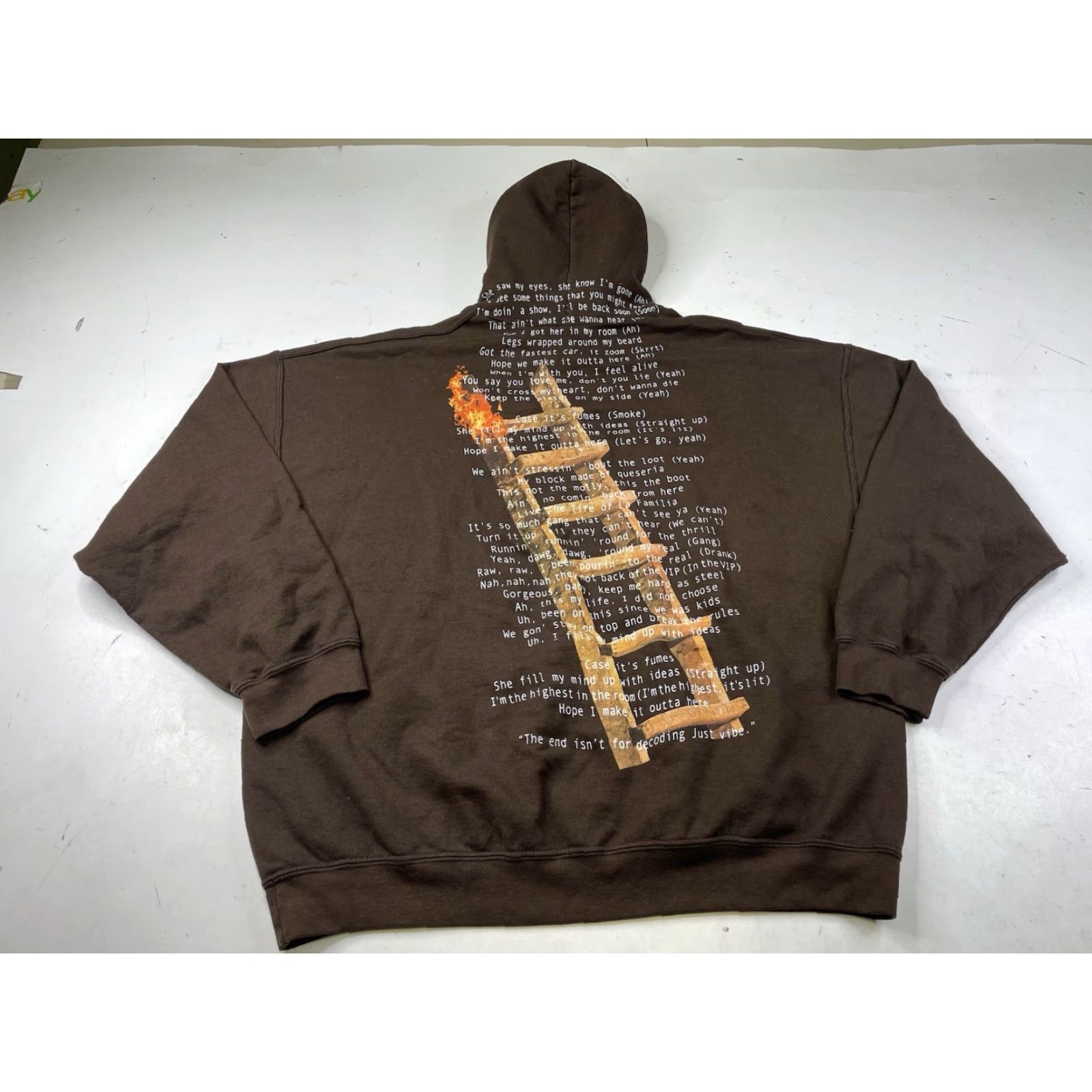 Travis Scott Travis Scott Hoodie Sweatshirt Not For Decoding Highest In The Room Brown XL Men Size US XL / EU 56 / 4 - 3 Thumbnail