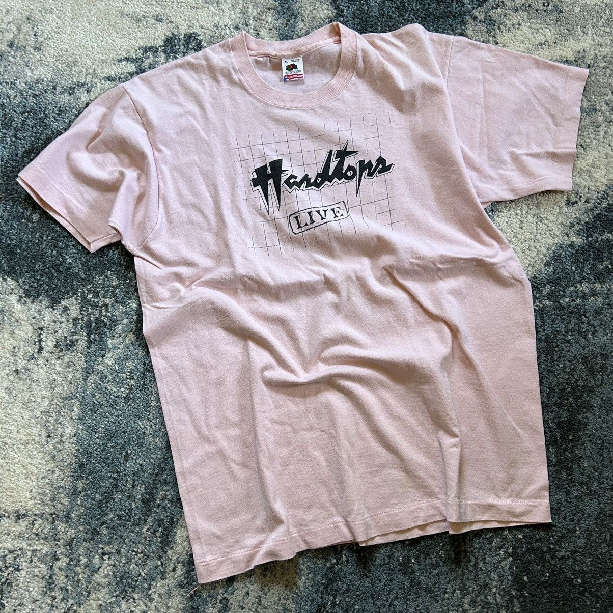 Band Tees × Fruit Of The Loom × Vintage 90s PALE PiNK SiNGLE STiTCH HARDTOPS LiVE MUSiC ARKANSAS TEE Size US XL / EU 56 / 4 - 1 Thumbnail
