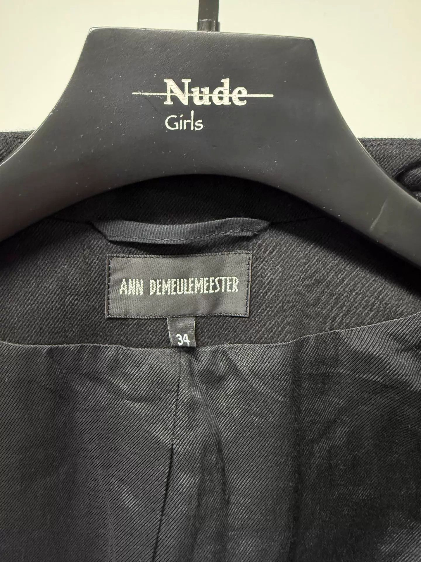 Ann Demeulemeester ANN DEMEULEMEESTER Black DB Oversized Blazer Size XXS / US 00 / IT 34 - 6 Thumbnail