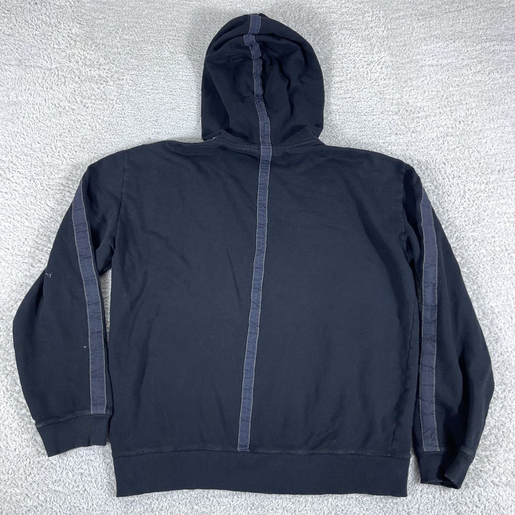 Armani Exchange AX Armani Exchange Hoodie Sweatshirt Women's L Black 1/2 Zip Pullover Y2K Size L / US 10 / IT 46 - 4 Thumbnail