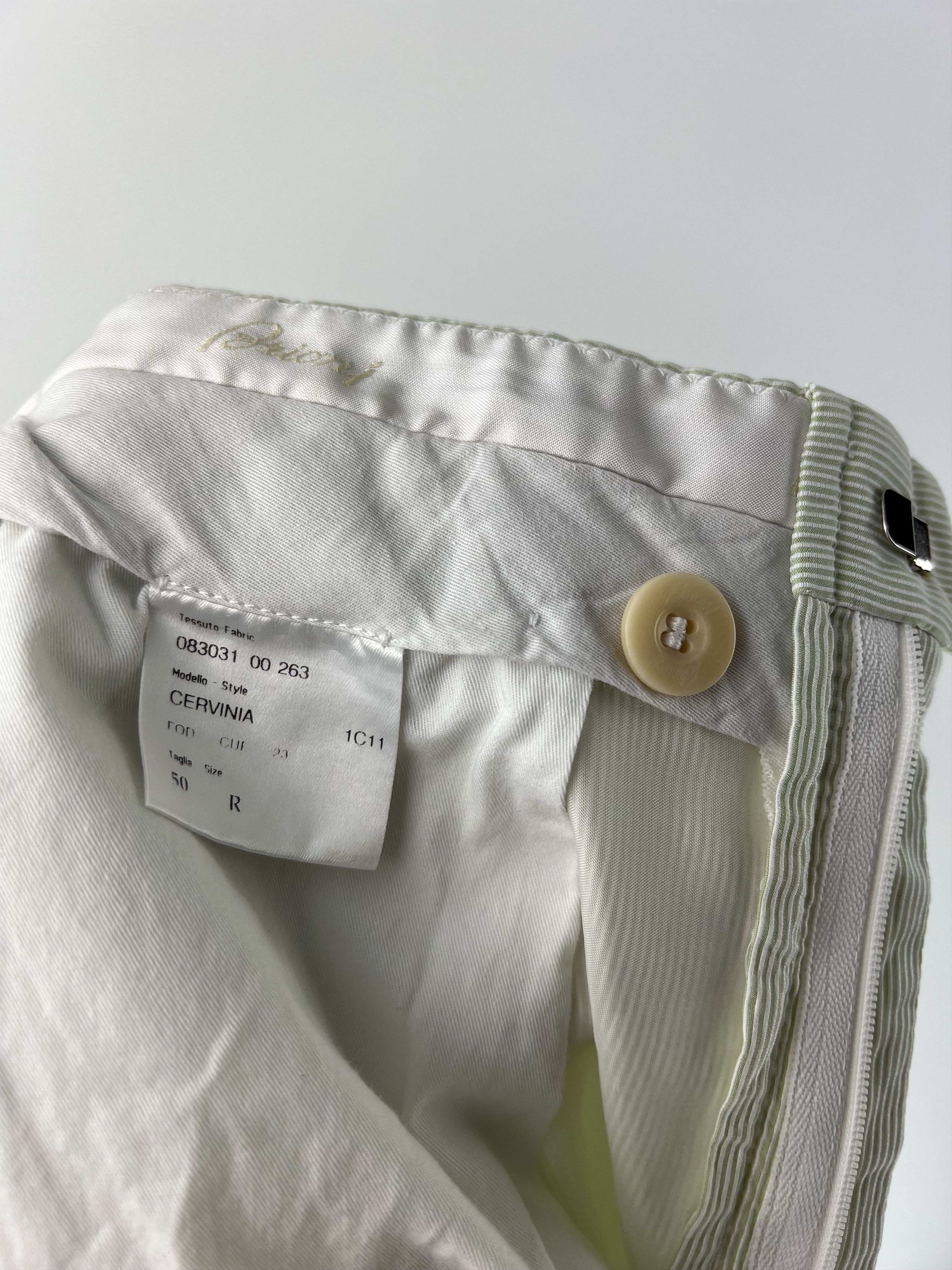 Brioni Brioni Cervinia Striped Cotton Pants Size 50 Size US 34 / EU 50 - 6 Thumbnail