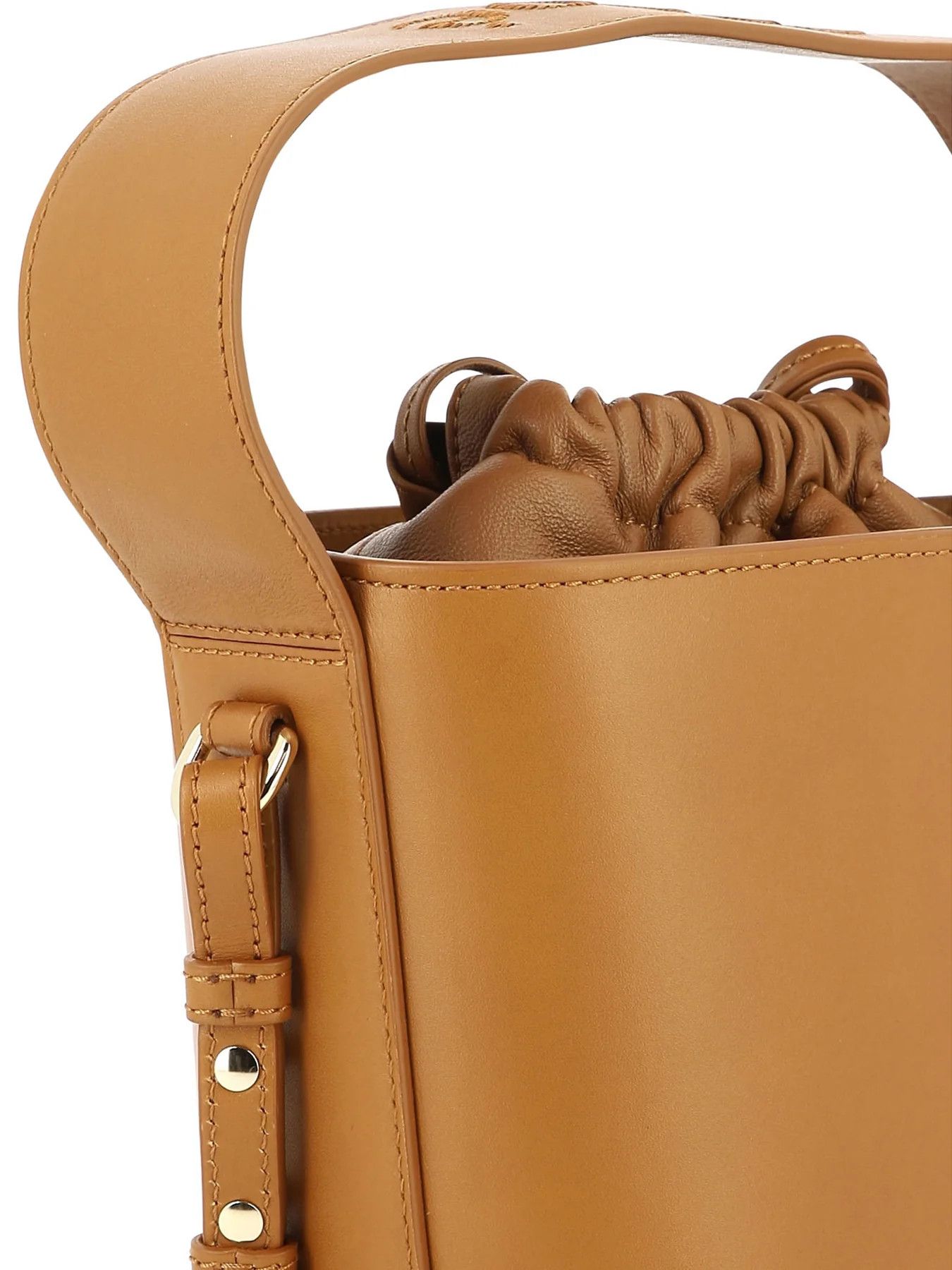 Chloe o1loc1c1024 Size: OS / Sense Small Bucket Bag in Caramel Size ONE SIZE - 4 Thumbnail