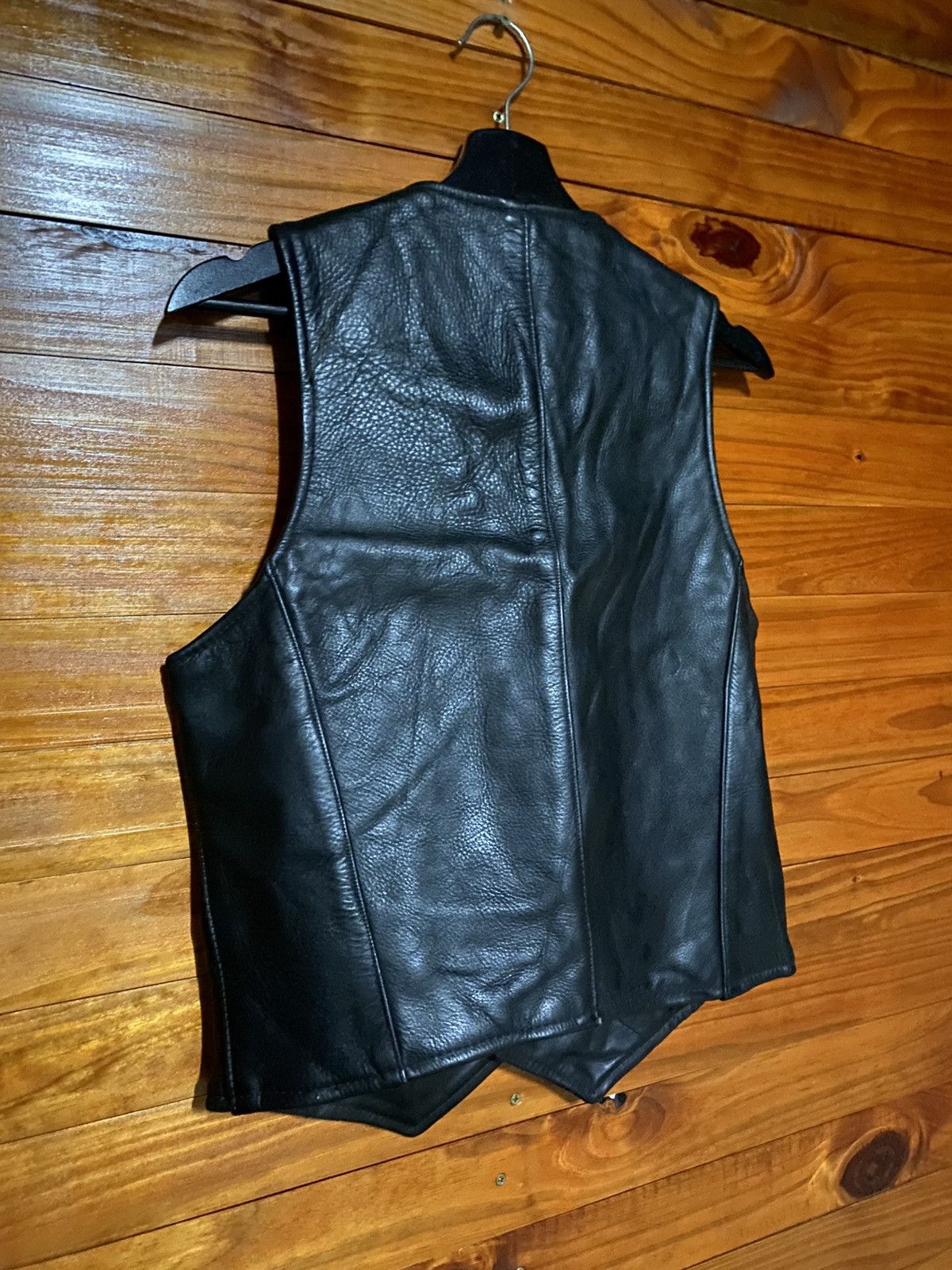 Vanson Leathers Vanson Leathers Black Leather Vest – Made in USA - Classic Size US S / EU 44-46 / 1 - 15 Thumbnail