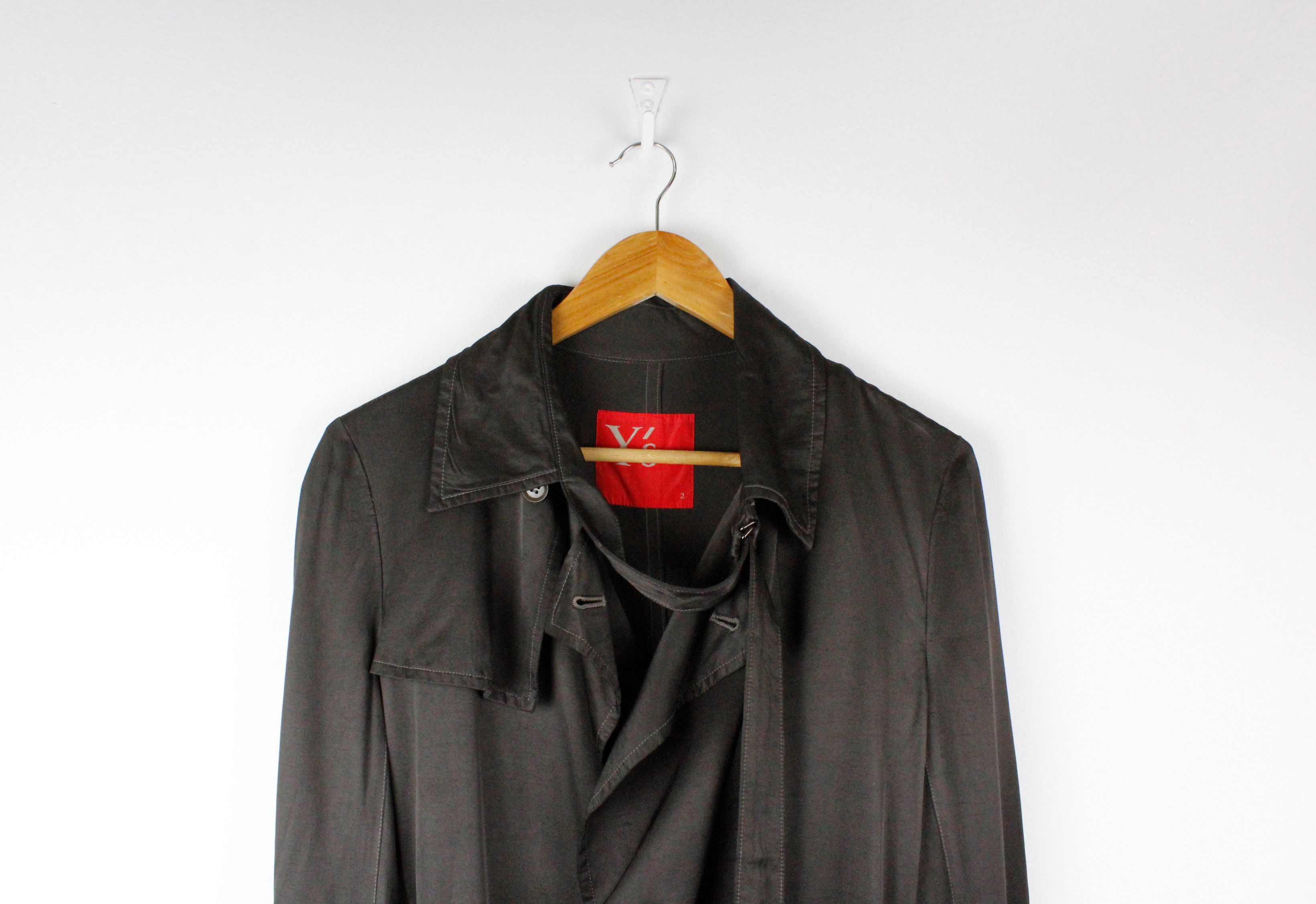 Yohji Yamamoto Womens Archive Yohji Yamamoto Y'S Chiffon Rayon Trench Coat Size M / US 6-8 / IT 42-44 - 6 Thumbnail