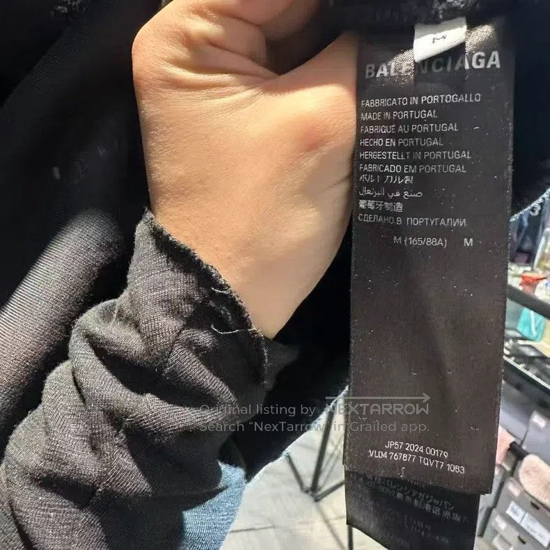 Balenciaga Balenciaga 3B Splashed Ink Washed Hooded Sweatshirt Size US M / EU 48-50 / 2 - 3 Thumbnail