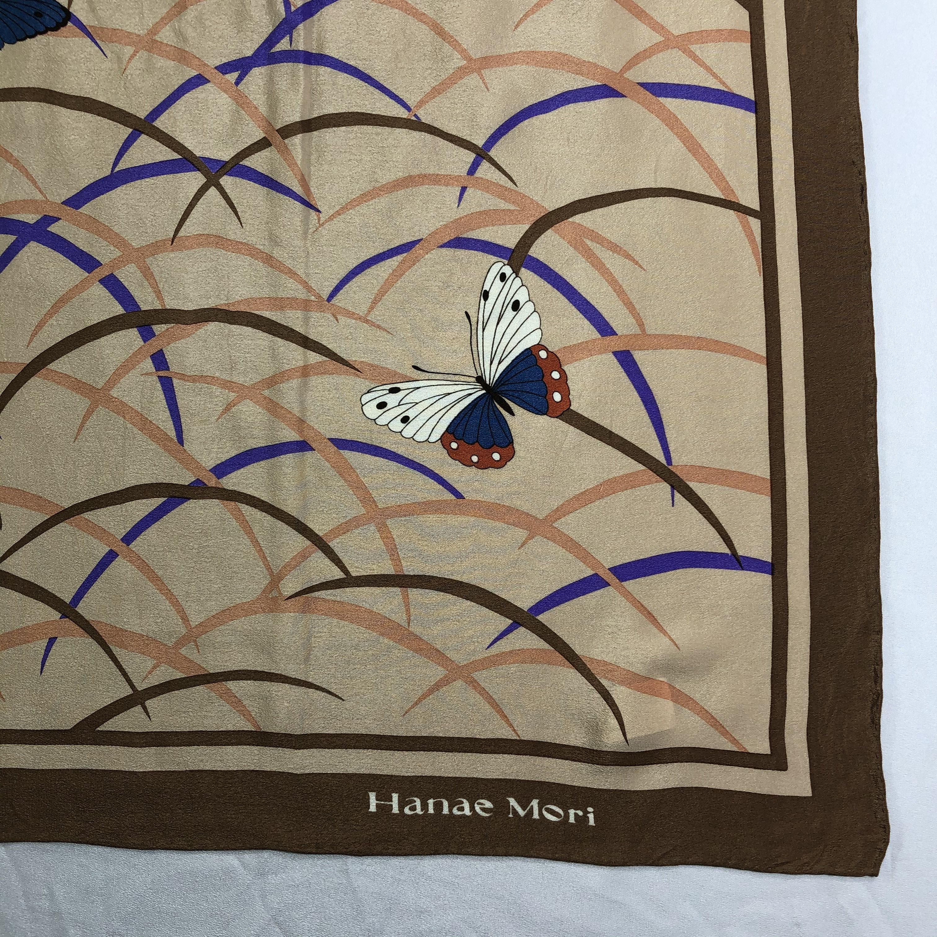 Hanae Mori × Vintage Vintage Hanae Mori Silk Scarf Size ONE SIZE - 4 Thumbnail