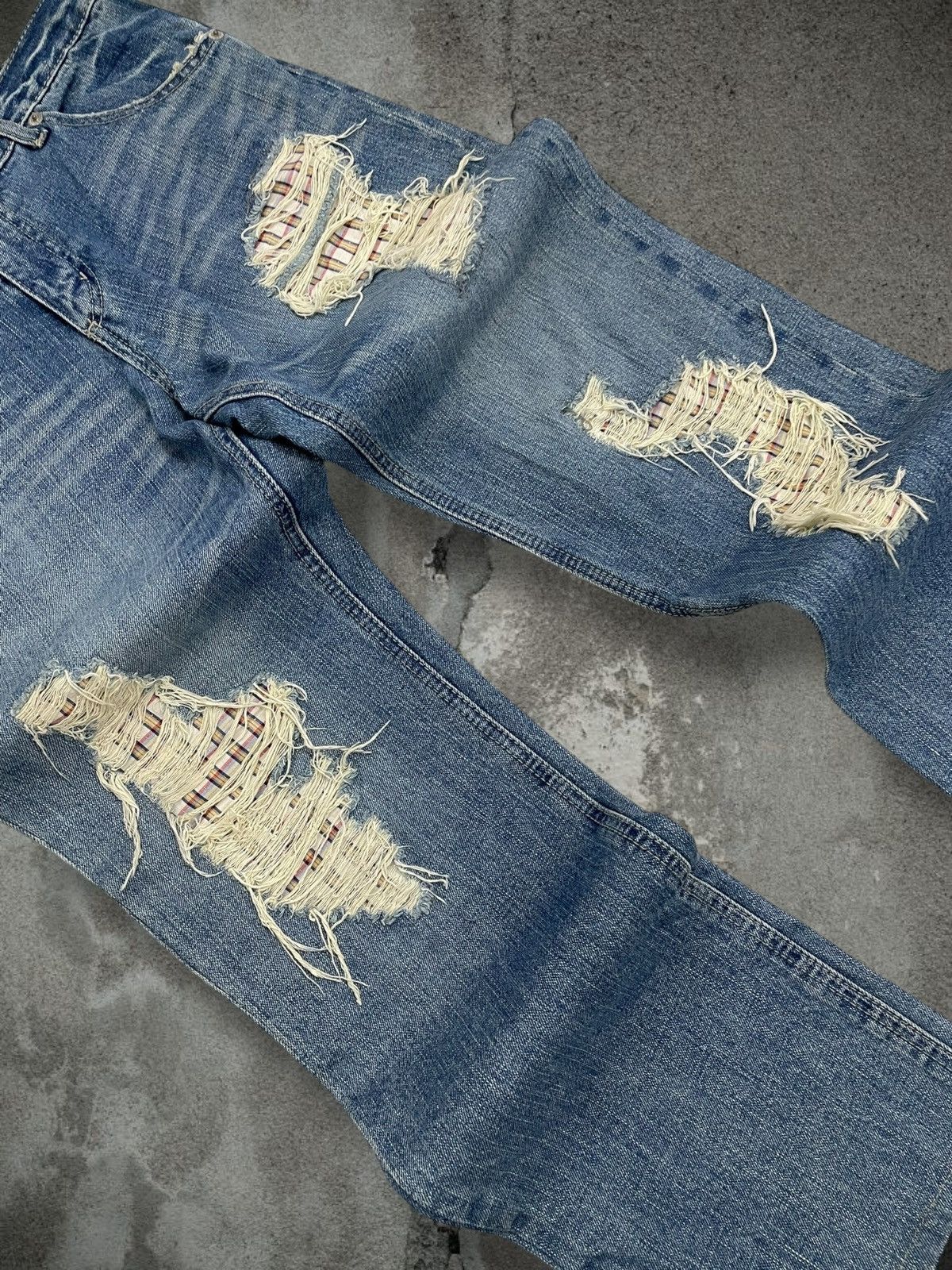 Hysteric Glamour Vintage Authentic Designer 1990s Denim Lab Distressed Denim Size US 32 / EU 48 - 6 Thumbnail