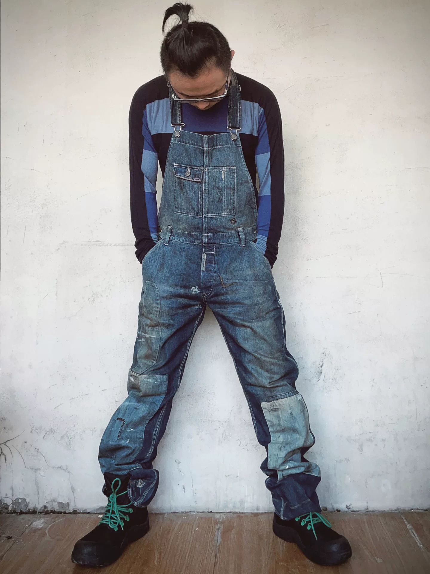 Vintage Distressed Vintage Patch Cargo Overalls Size US 31 - 1 Thumbnail