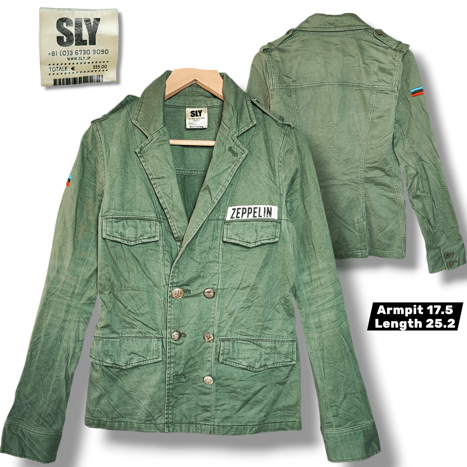 SLY SLY ZEPPELIN ARMY CHORE DENIM STYLE JAPAN Size US S / EU 44-46 / 1 - 1 Thumbnail