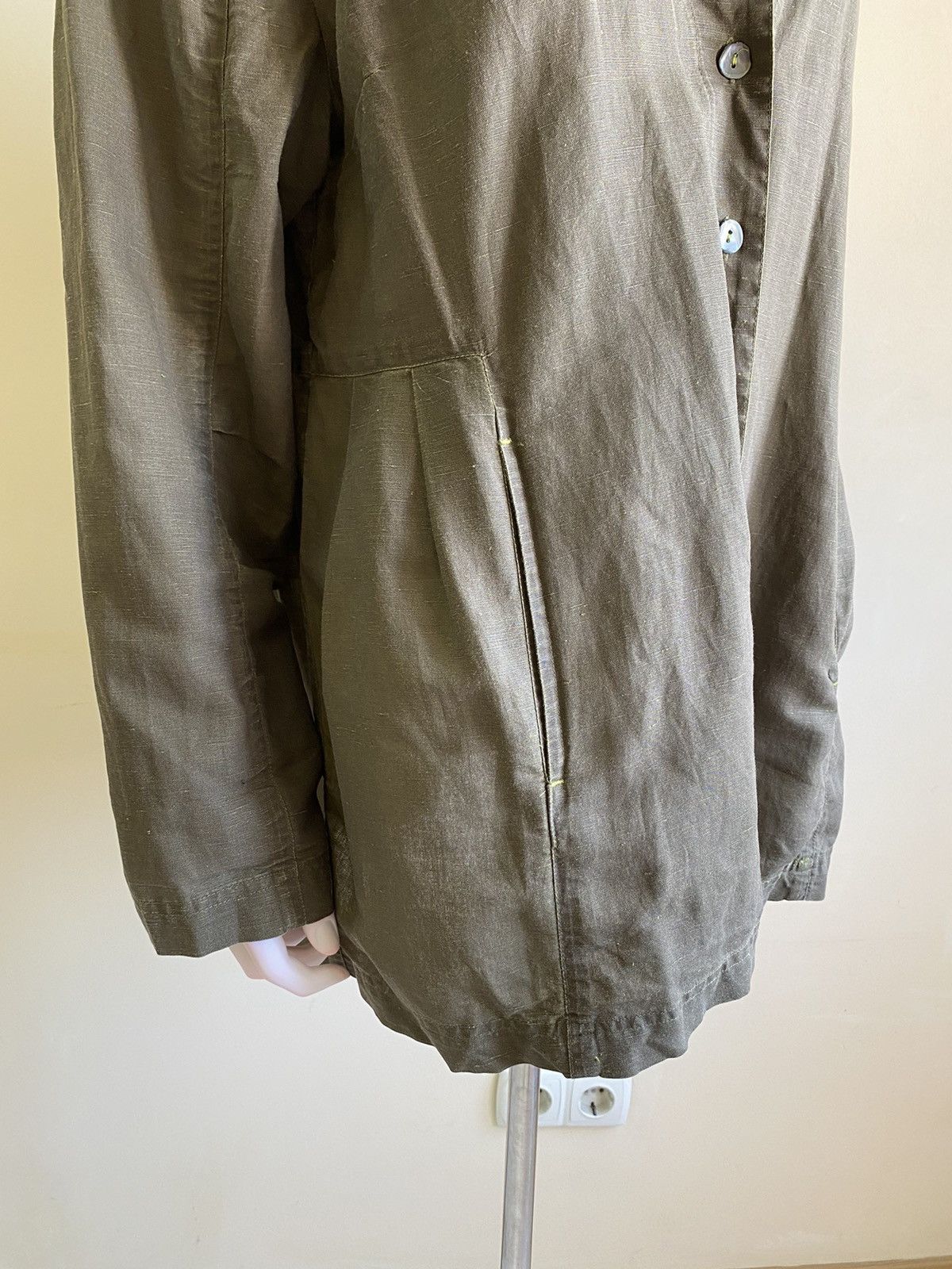 Gudrun Sjoden Gudrun Sjoden Womens Green Linen/Cotton Jacket Size L Size L / US 10 / IT 46 - 6 Thumbnail
