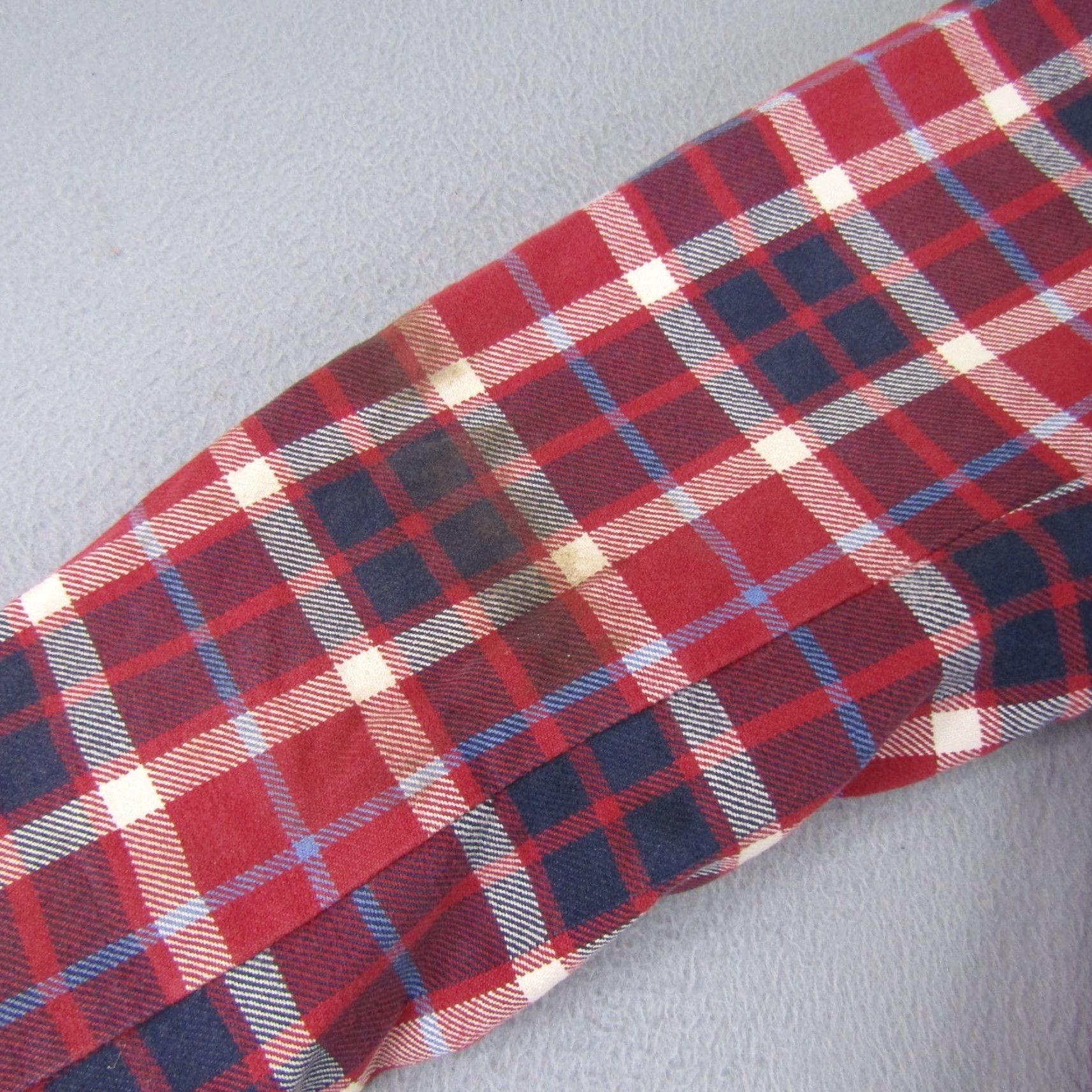 Vintage Jason Wood Jacket Mens Large Red Plaid Twill Flannel Shacket Button Up Coat Size US L / EU 52-54 / 3 - 7 Thumbnail