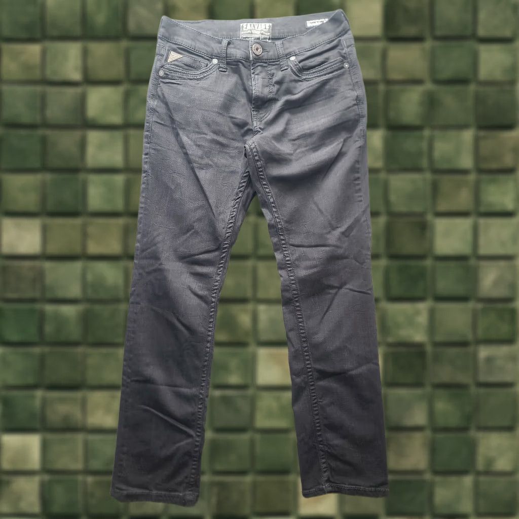 Vintage Salvage Jeans Mens 30x31 Regular Fit Mayhem Straight Leg Stretch Black Buckle Jeans Size US 30 / EU 46 - 1 Thumbnail