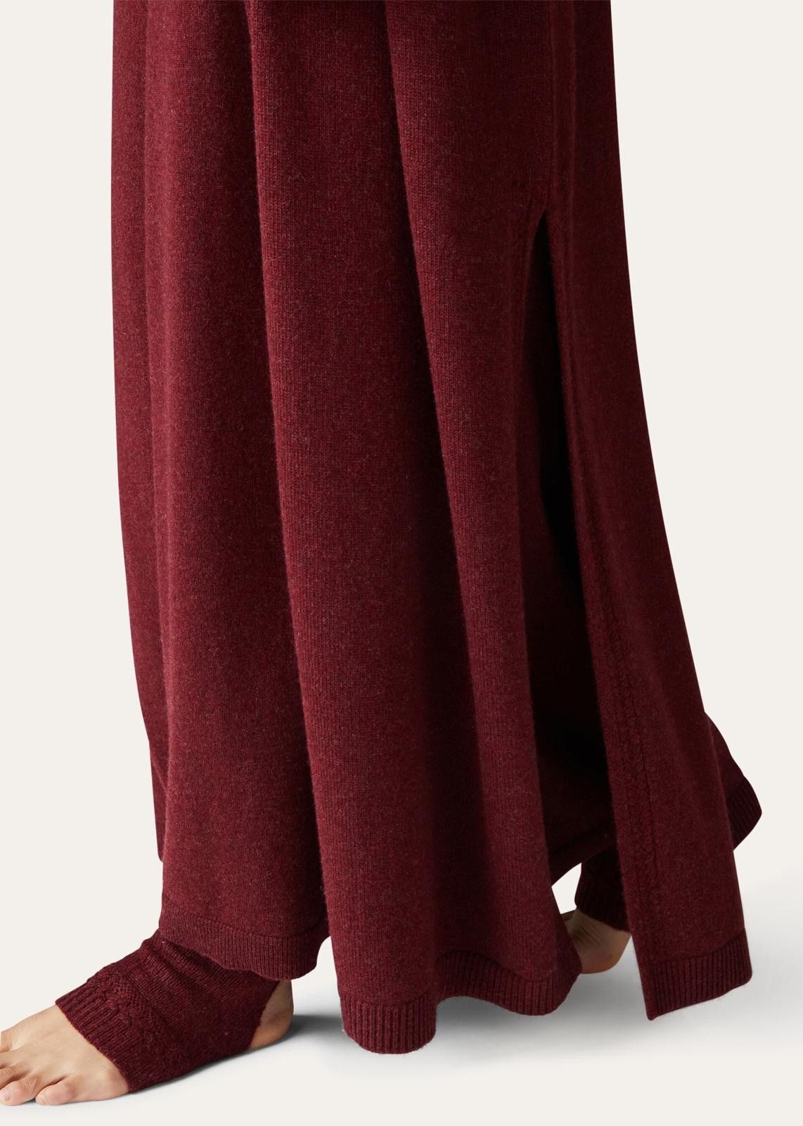 Loro Piana o1srvl11e1124 Cocooning Long Cardigan in Burgundy Size XS / US 0-2 / IT 36-38 - 6 Thumbnail