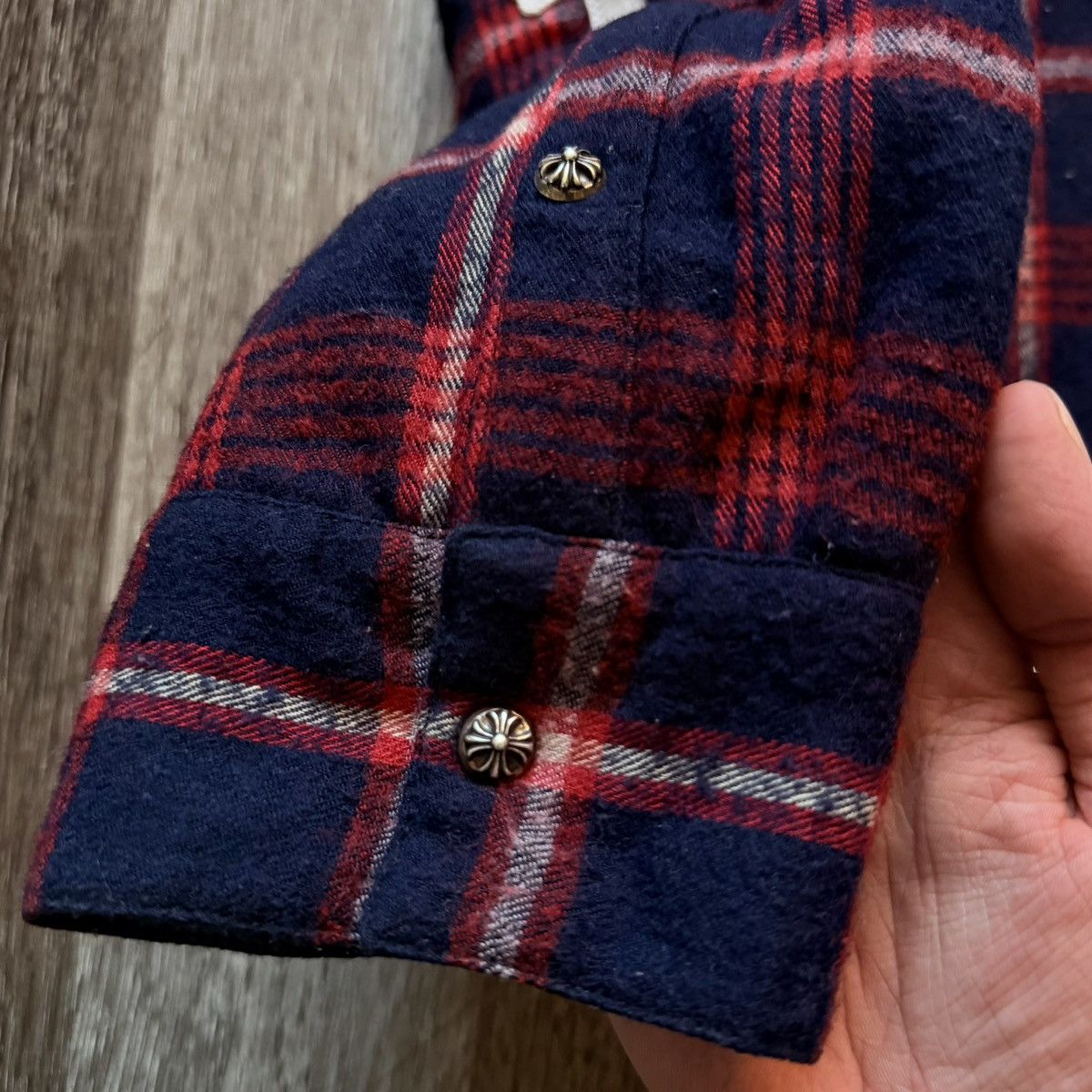 Chrome Hearts Chrome Hearts Patch Flannel Reversible RARE 1/1 Patch Hoodie Size US L / EU 52-54 / 3 - 3 Thumbnail