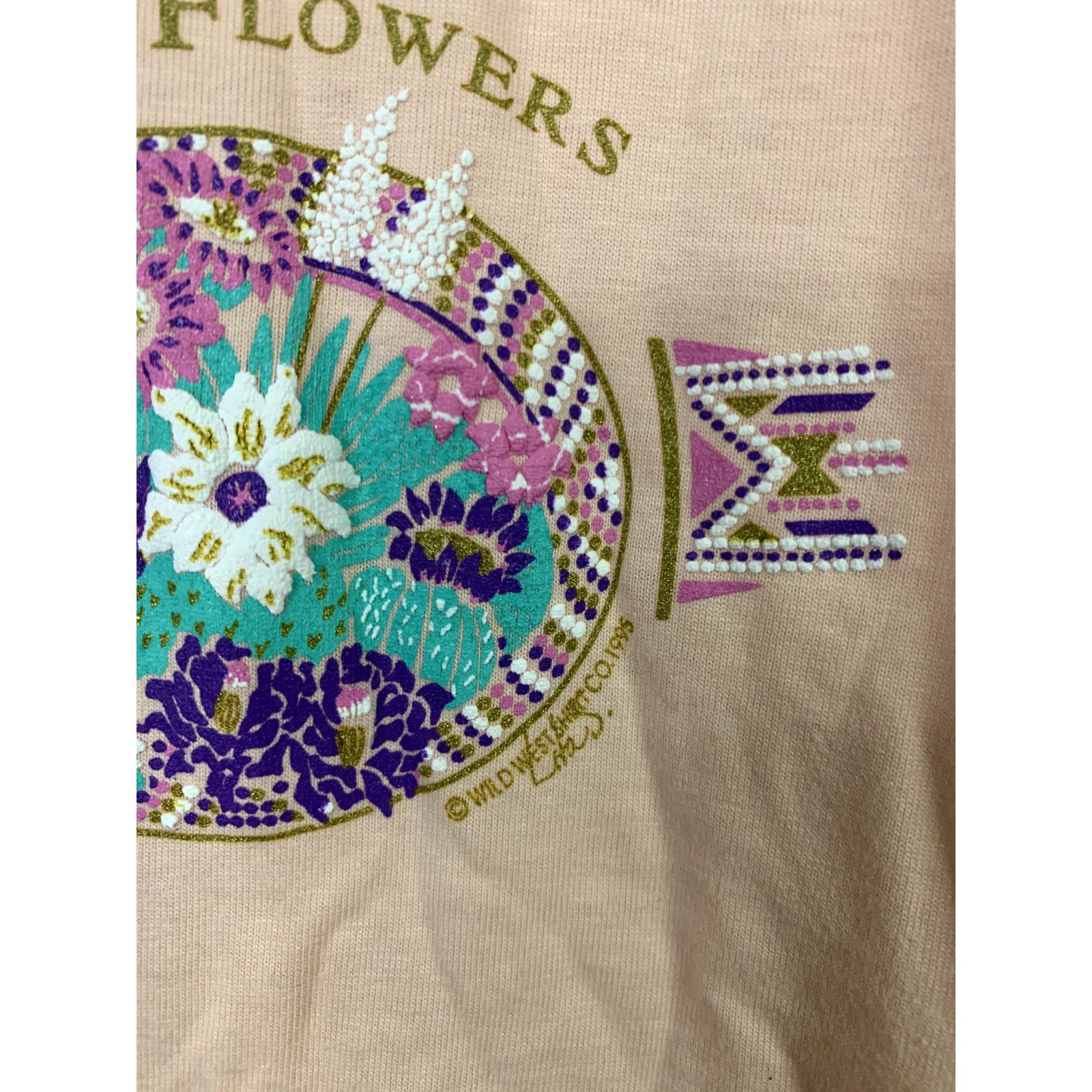 Jerzees Vintage Arizona Shirt AZ Desert Flowers T-Shirt 1995 L Large Size US L / EU 52-54 / 3 - 3 Thumbnail