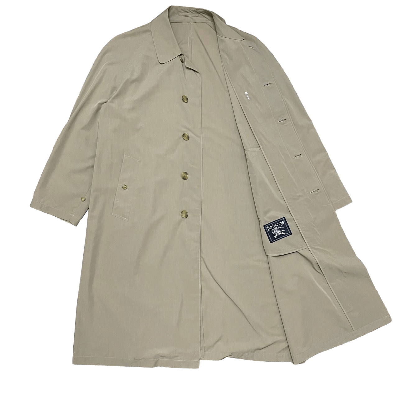 Burberry Vintage Burberry Long Coat Jacket Size US L / EU 52-54 / 3 - 1 Thumbnail