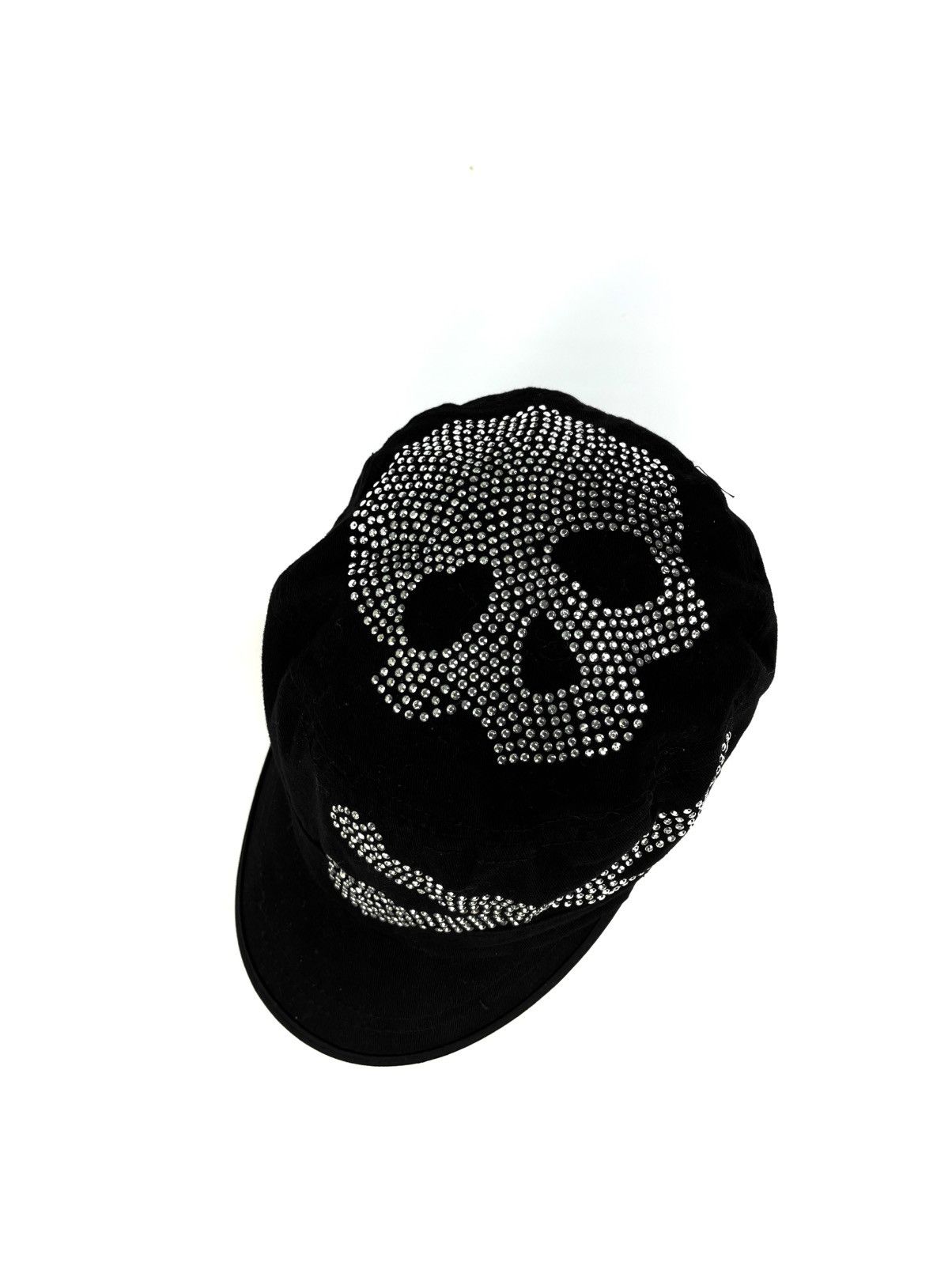 Other ☠️ Skull & Bones y2k army style studded cap hat Size ONE SIZE - 2 Thumbnail