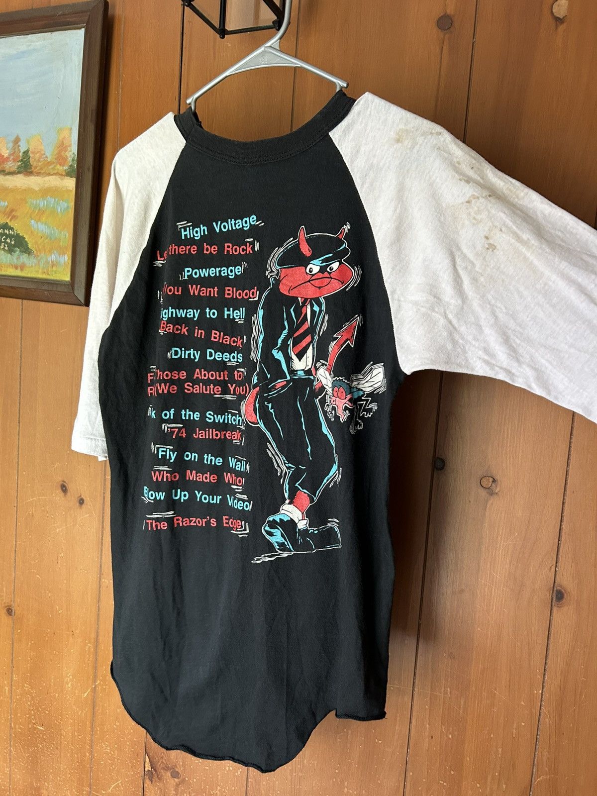 Other Vintage 1990 AC DC Tour Shirt Size Large Metal Rock Size US L / EU 52-54 / 3 - 14 Thumbnail