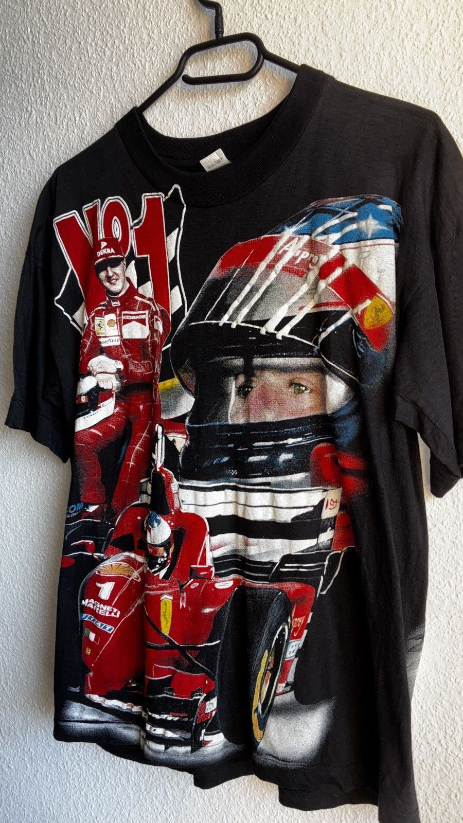 Formula 1 VTG Y2K Michael Schumacher Ferrari F1 Racing Style Size US M / EU 48-50 / 2 - 1 Thumbnail