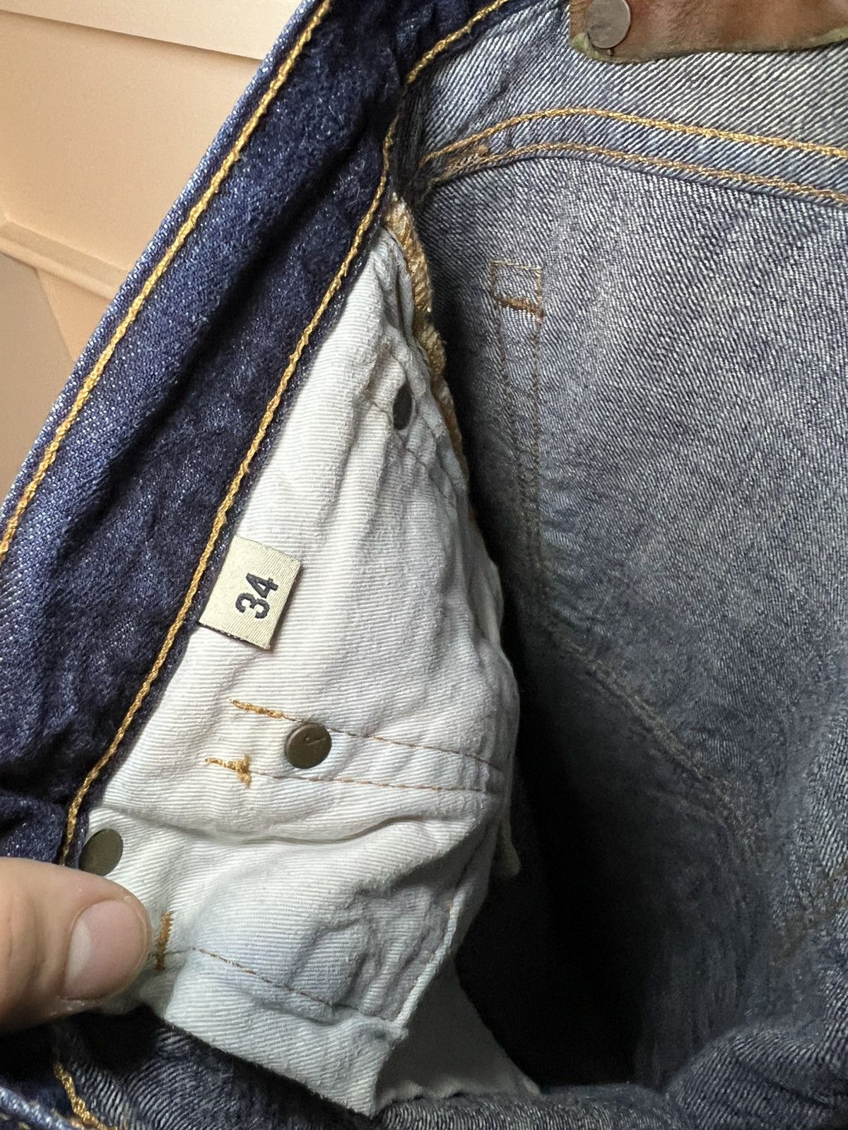 J Brand Vintage J. Brand raw blue selvedge denim slim skinny jeans Size US 34 / EU 50 - 7 Thumbnail
