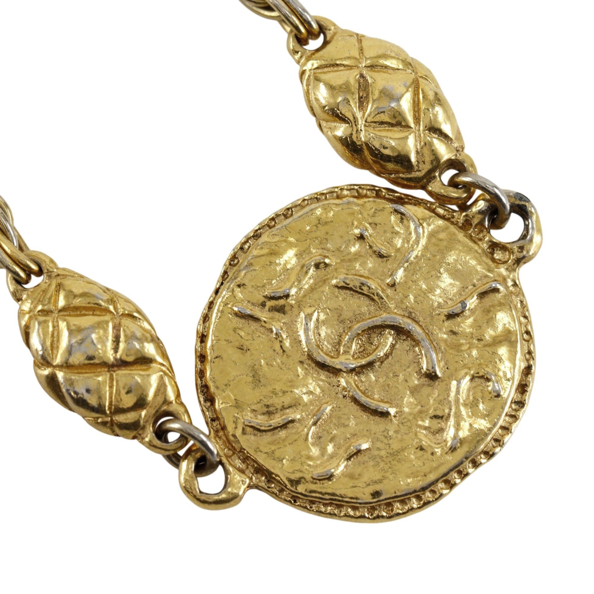 Chanel Chanel COCO Mark Long Necklace, Vintage, Gold Plated, Approx. 57.8g, Women's Size ONE SIZE - 1 Thumbnail