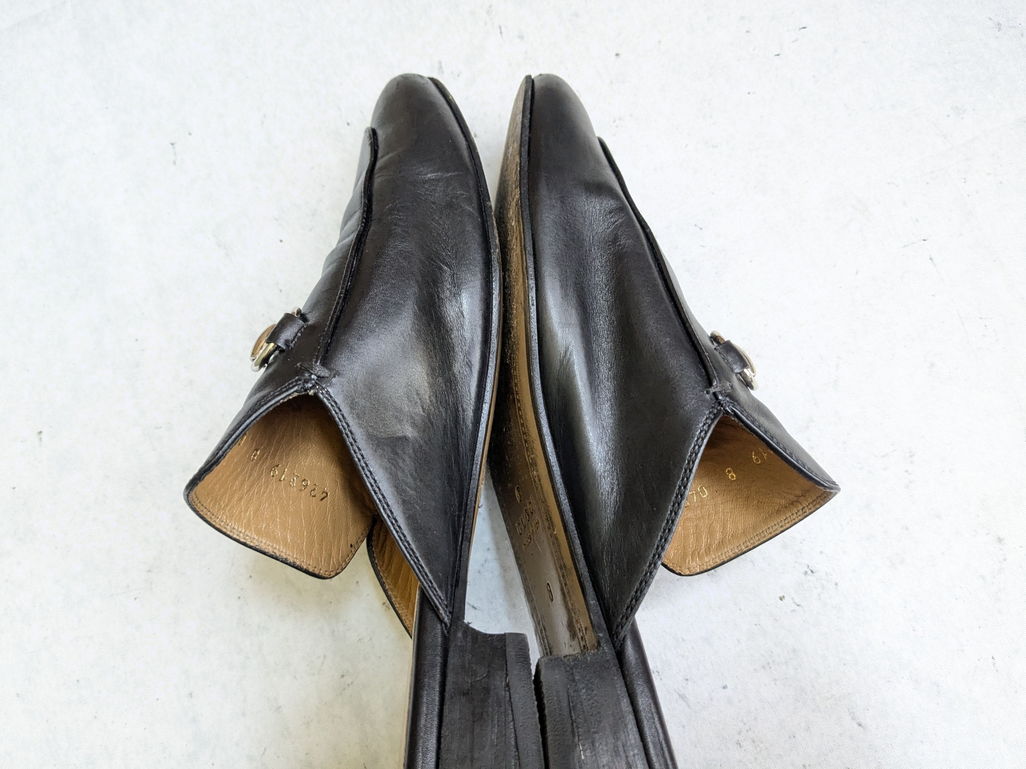 Gucci Gucci Horsebit Loafers Black Leather 8.5 D US Slip Ons Size US 8.5 / EU 41-42 - 8 Thumbnail