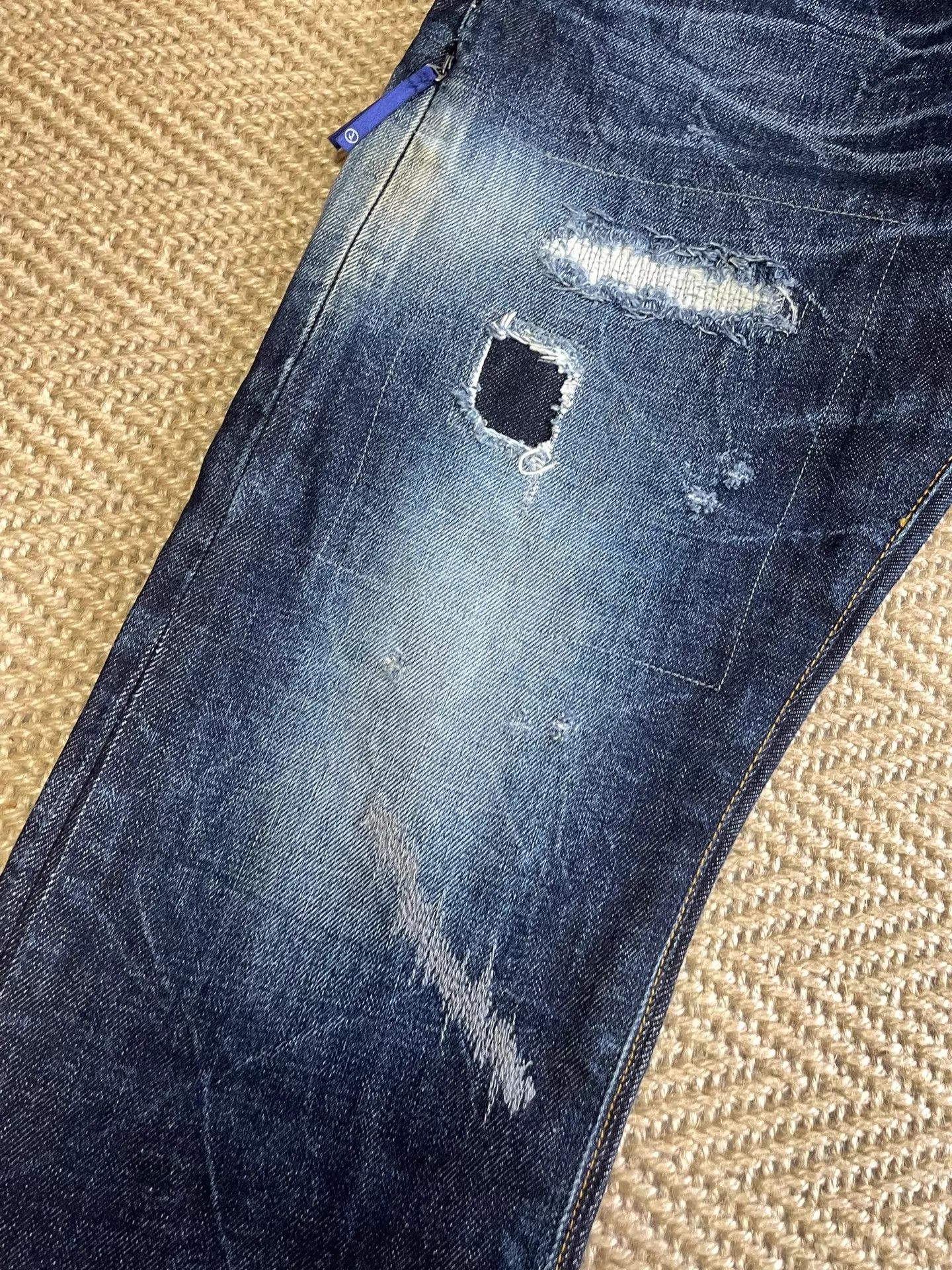 Vanquish VANQUISH & FRAGMENT Lightning Distressed W32 Jeans Size US 32 / EU 48 - 5 Thumbnail