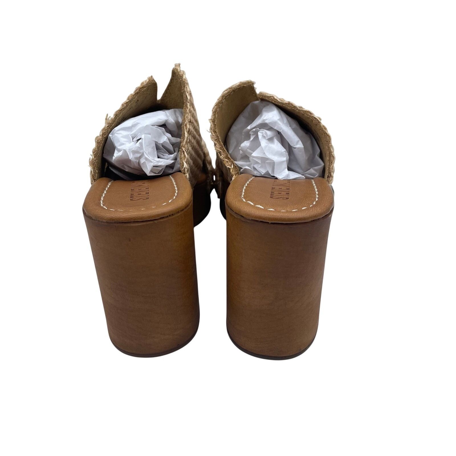 Steve Madden Steve Madden SunKissed Raffia Sandals Block Heels Italy 6 Size US 6 / IT 36 - 4 Thumbnail
