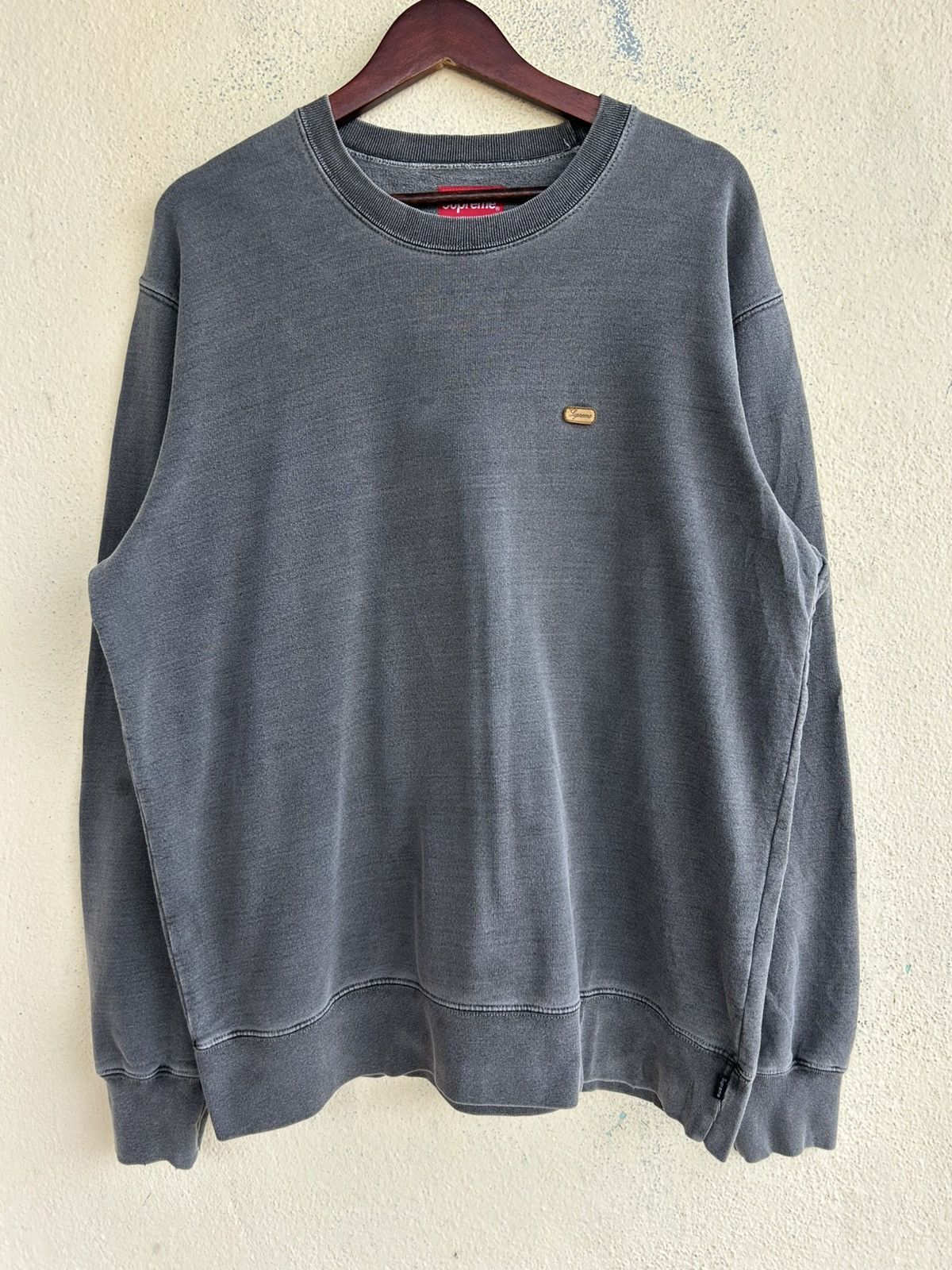 Supreme Supreme Crewneck Dark Grey Sweatshirt Size US L / EU 52-54 / 3 - 1 Thumbnail