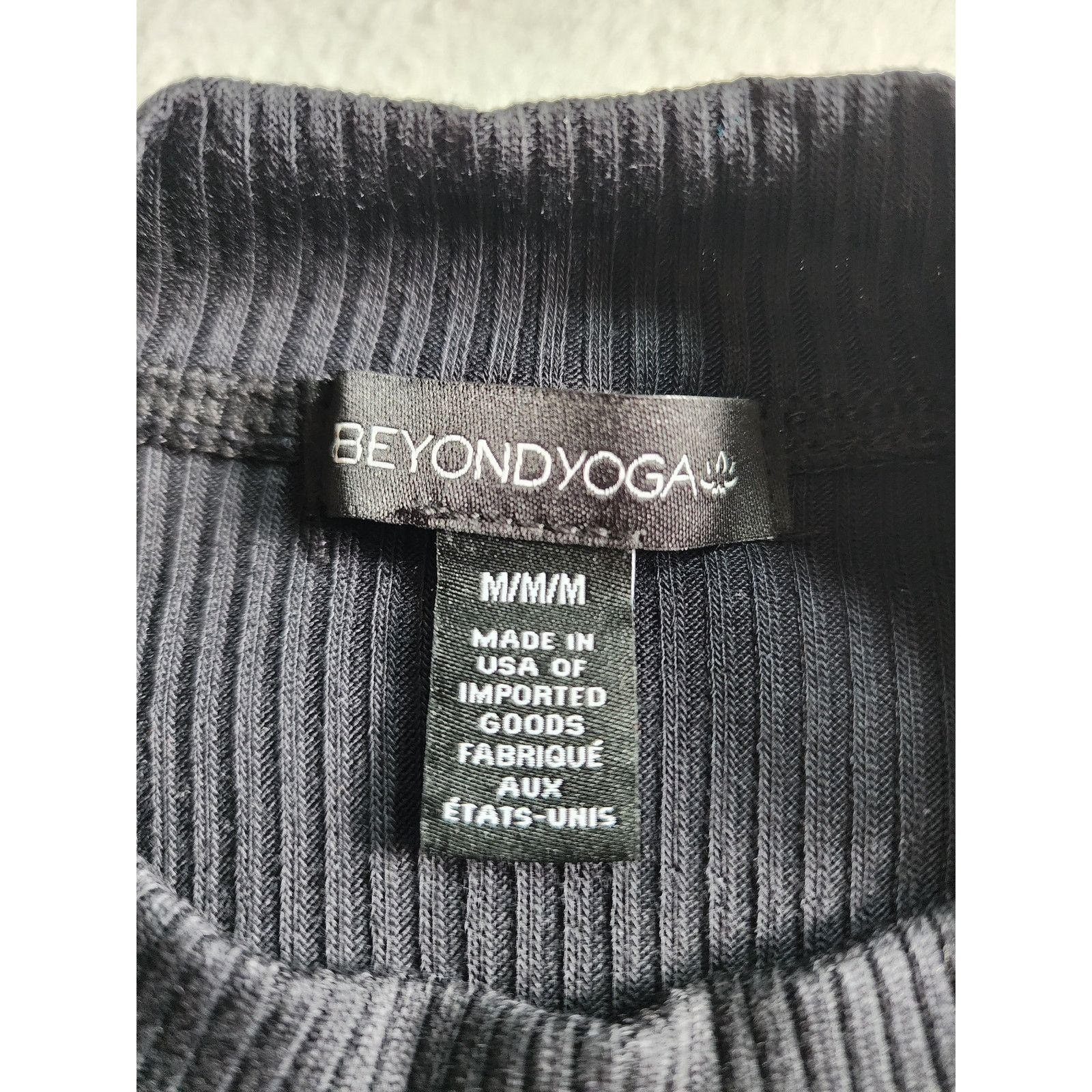Beyond Yoga Beyond Yoga NWT M Black Mock Neck Long Sleeve Ribbed Top Size M / US 6-8 / IT 42-44 - 3 Thumbnail
