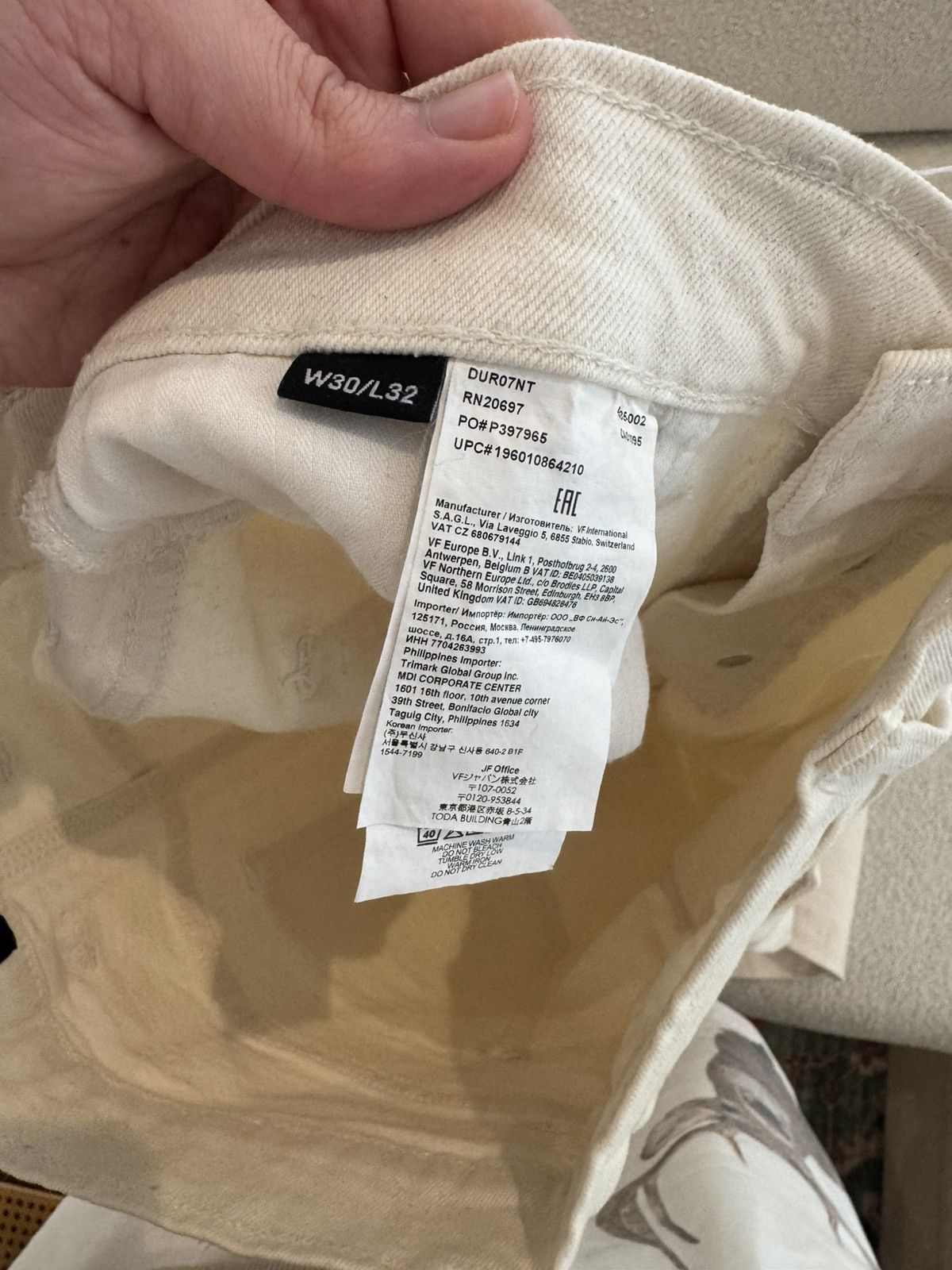 Dickies 30x32 White Dickies Jeans Size US 30 / EU 46 - 3 Thumbnail