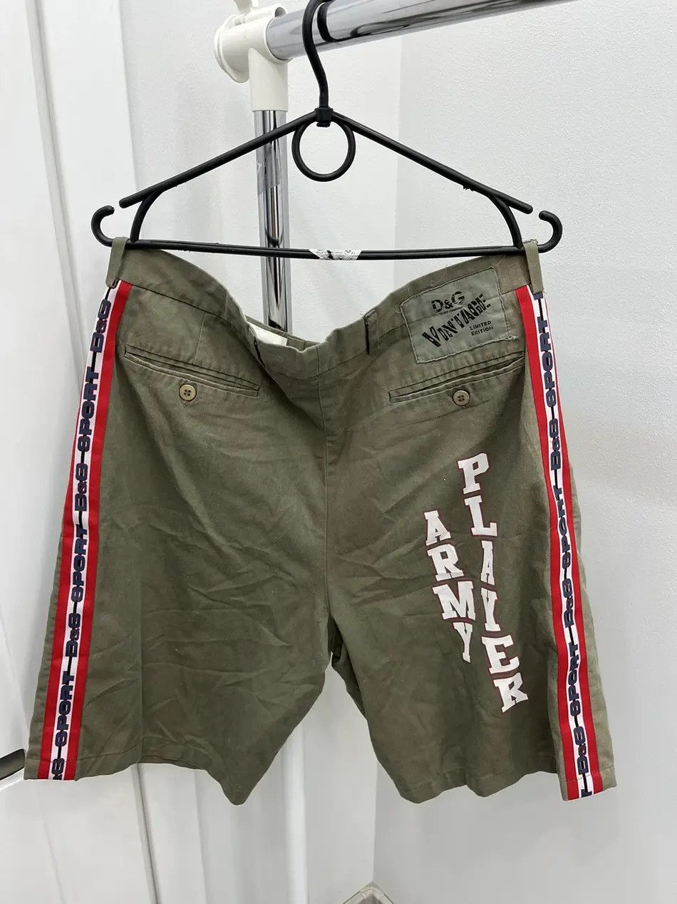 Dolce & Gabbana Vintage Dolce & Gabbana Player Army Shorts Size US 34 / EU 50 - 1 Thumbnail