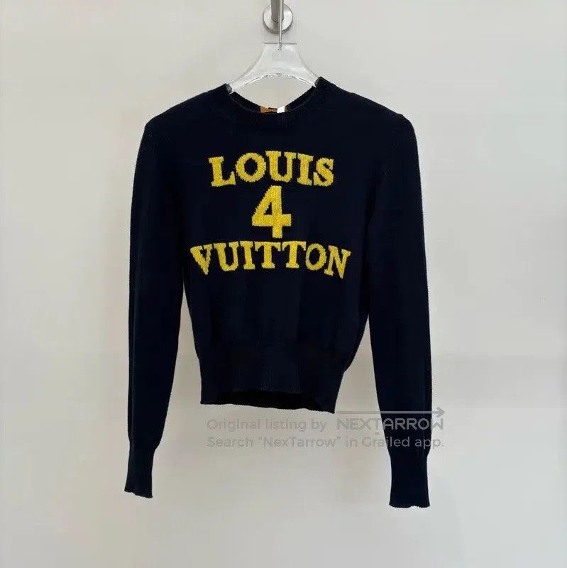 Louis Vuitton Louis Vuitton Black Knit Sweater with Logo . Size XS / US 0-2 / IT 36-38 - 1 Thumbnail