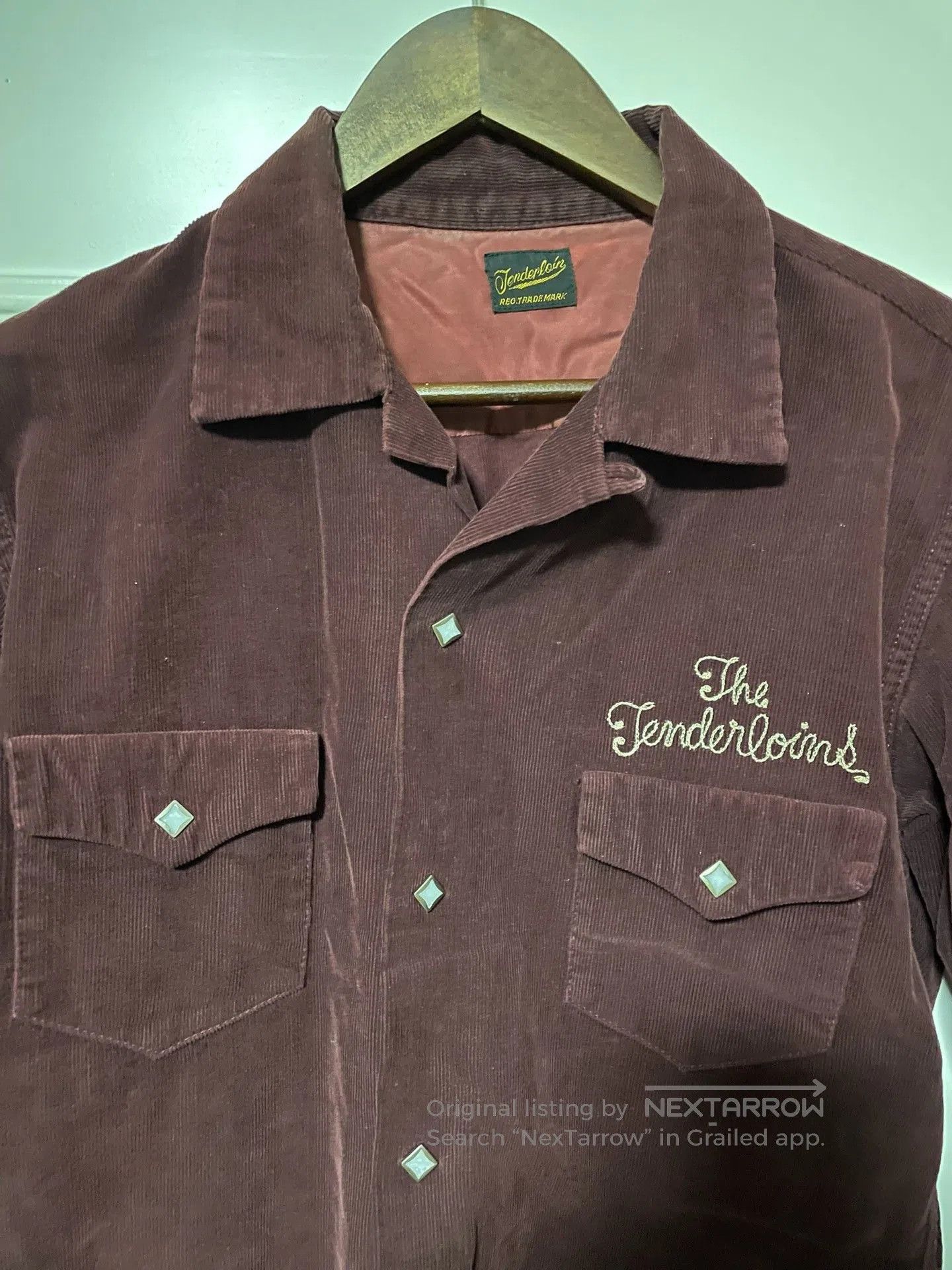 Tenderloin Tenderloin Red Corduroy Shirt. Size US S / EU 44-46 / 1 - 2 Thumbnail