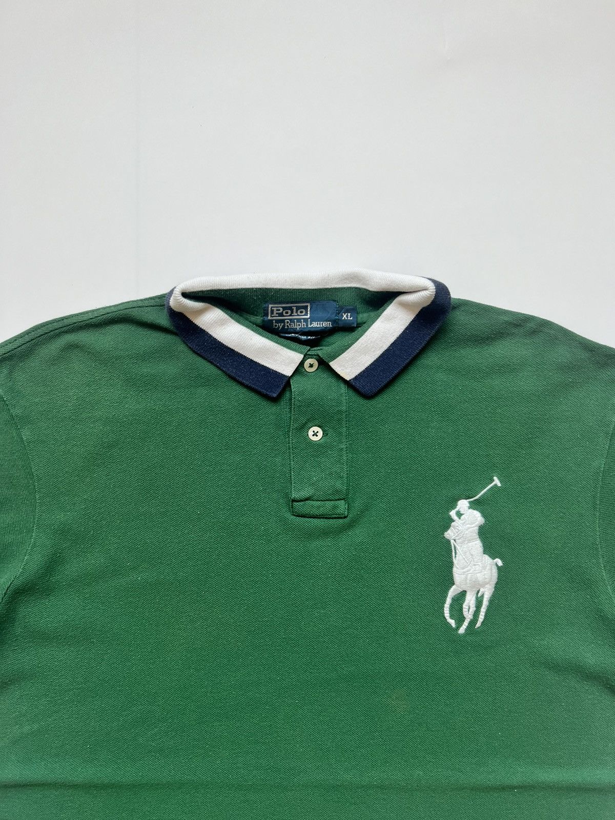 Polo Ralph Lauren Polo Ralph Lauren Chief Keef Big White Pony Polos Shirt Size US XL / EU 56 / 4 - 2 Thumbnail